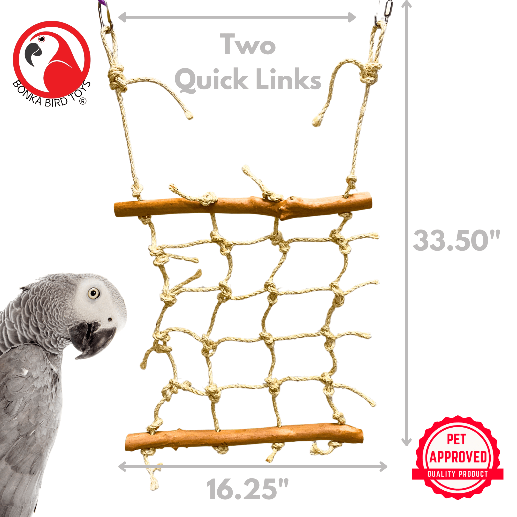 2667 Small Java Cargo Net - Bonka Bird Toys