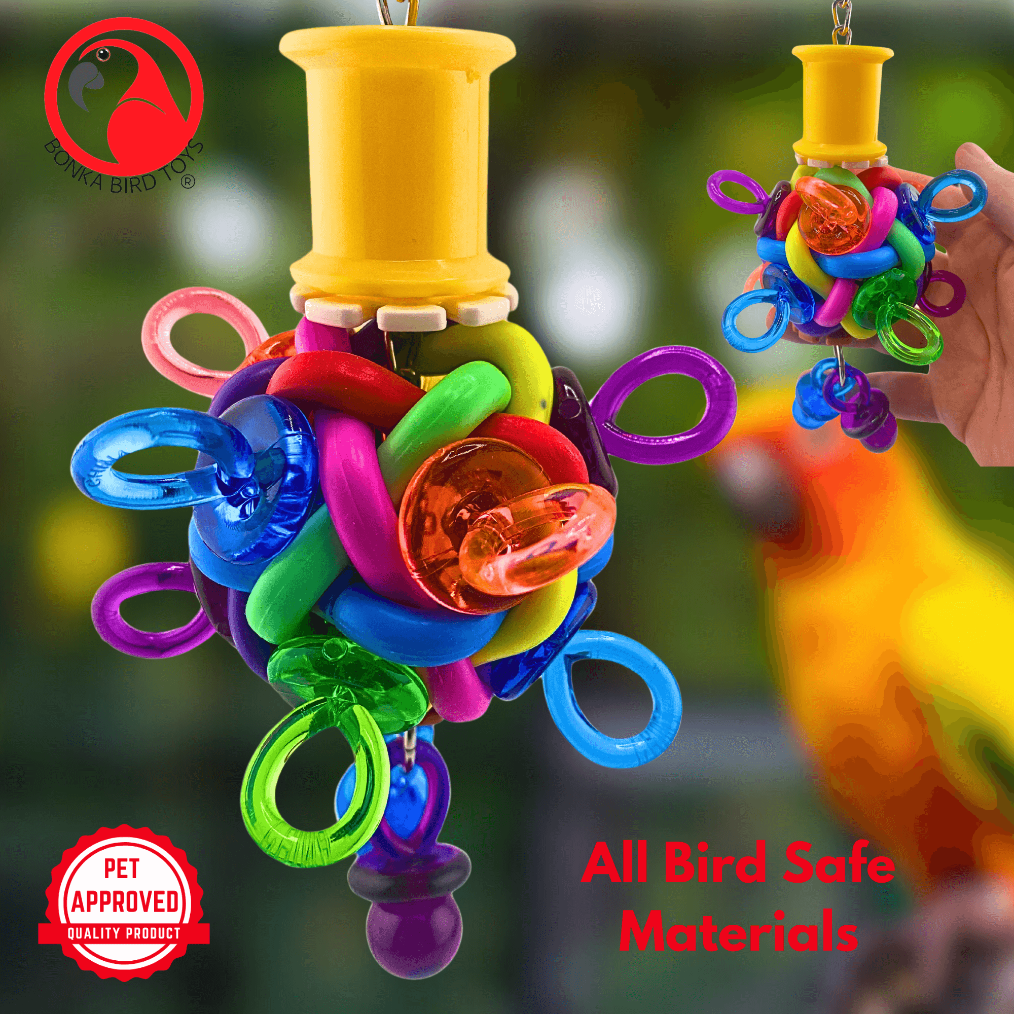 1072 Paci Ball Spin - Bonka Bird Toys