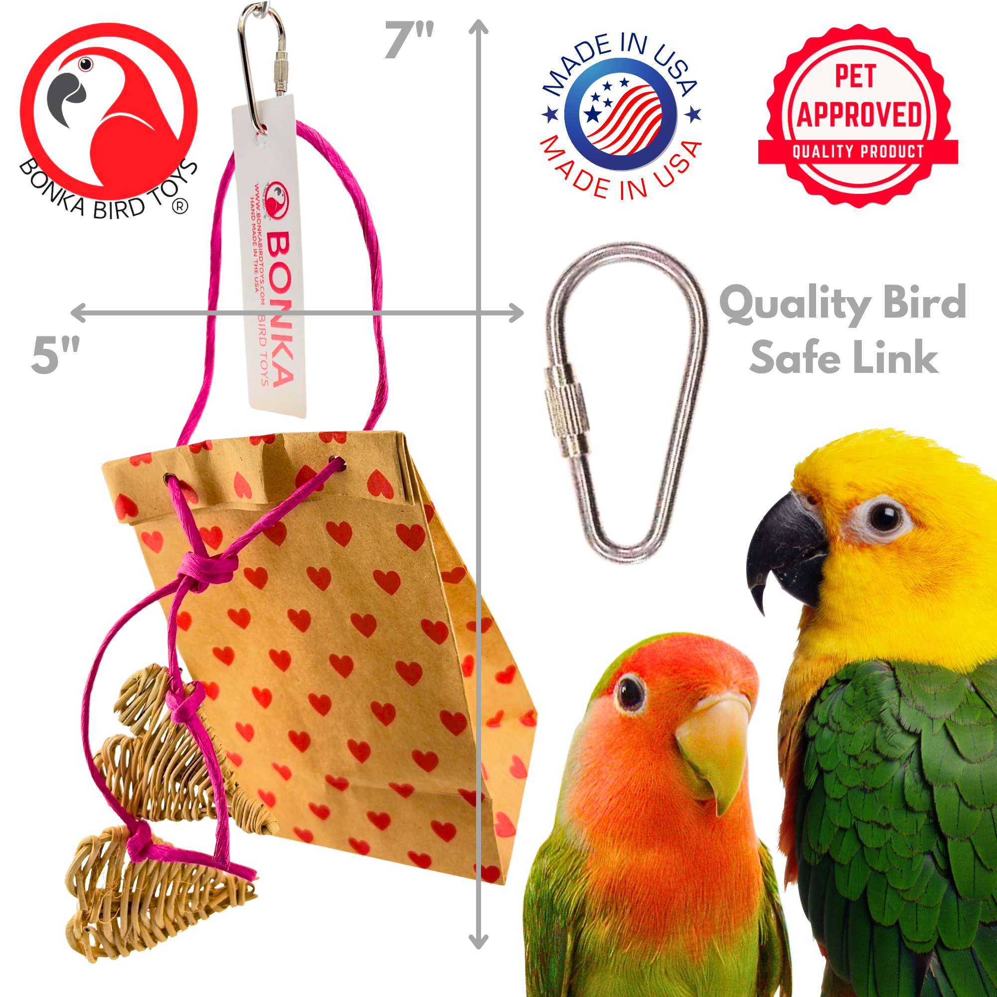 2765 Love Sack Forager - Bonka Bird Toys