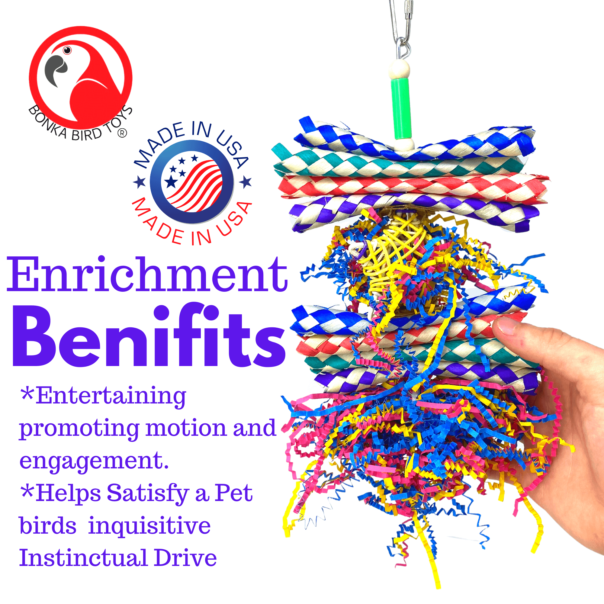 1040 Foraging Star Shred - Bonka Bird Toys