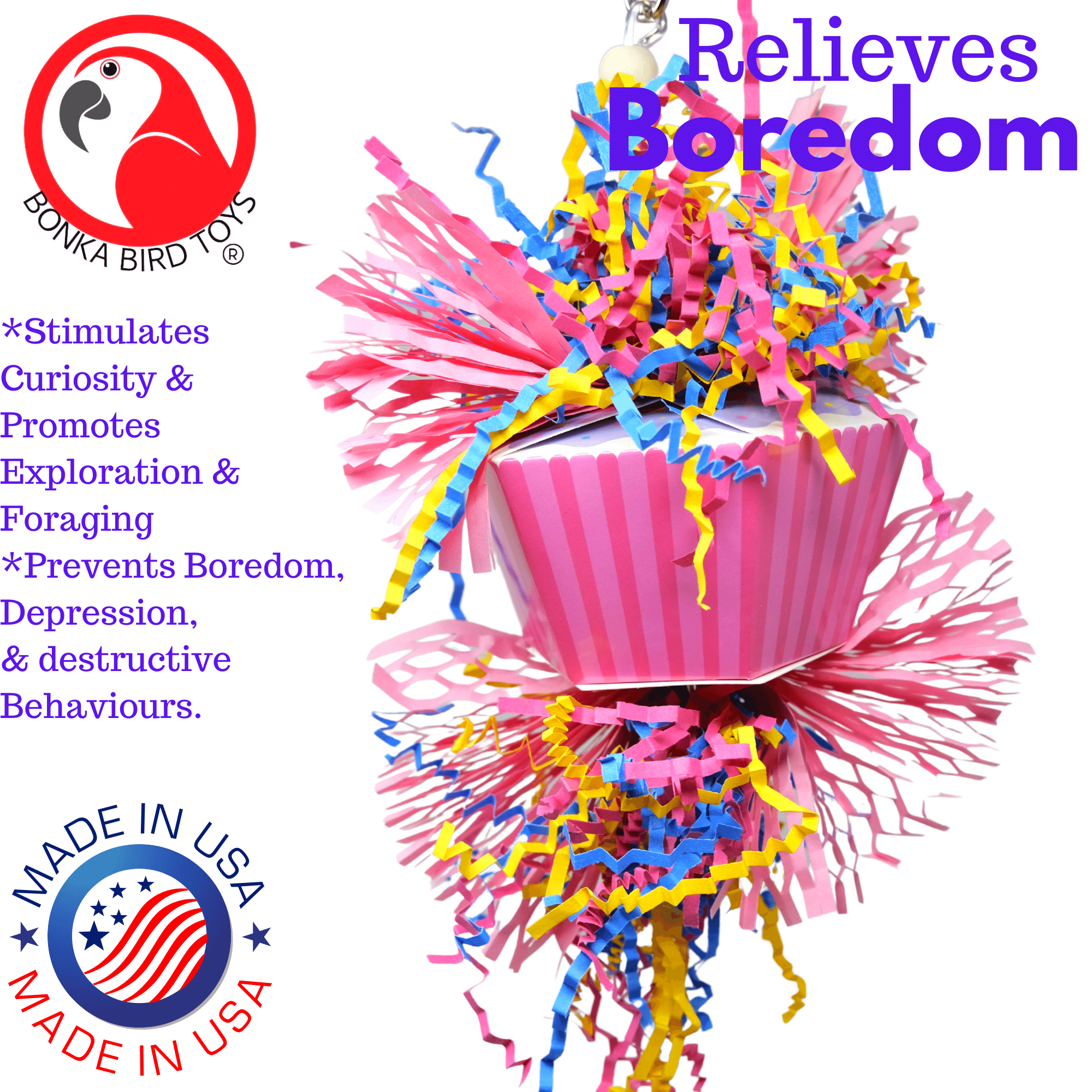 1058 Happy Birthday - Bonka Bird Toys