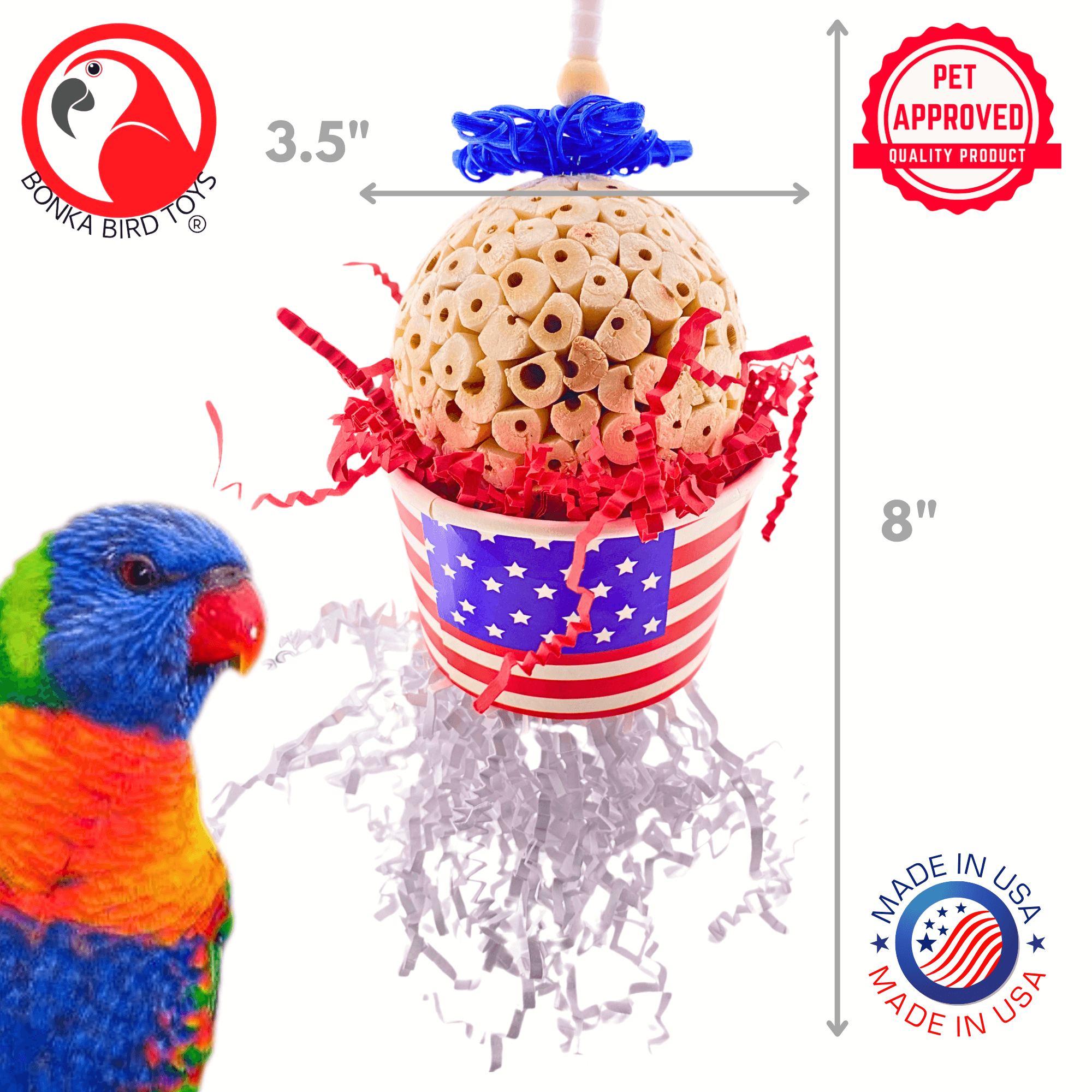 2767 Star Spangled Sola USA - Bonka Bird Toys
