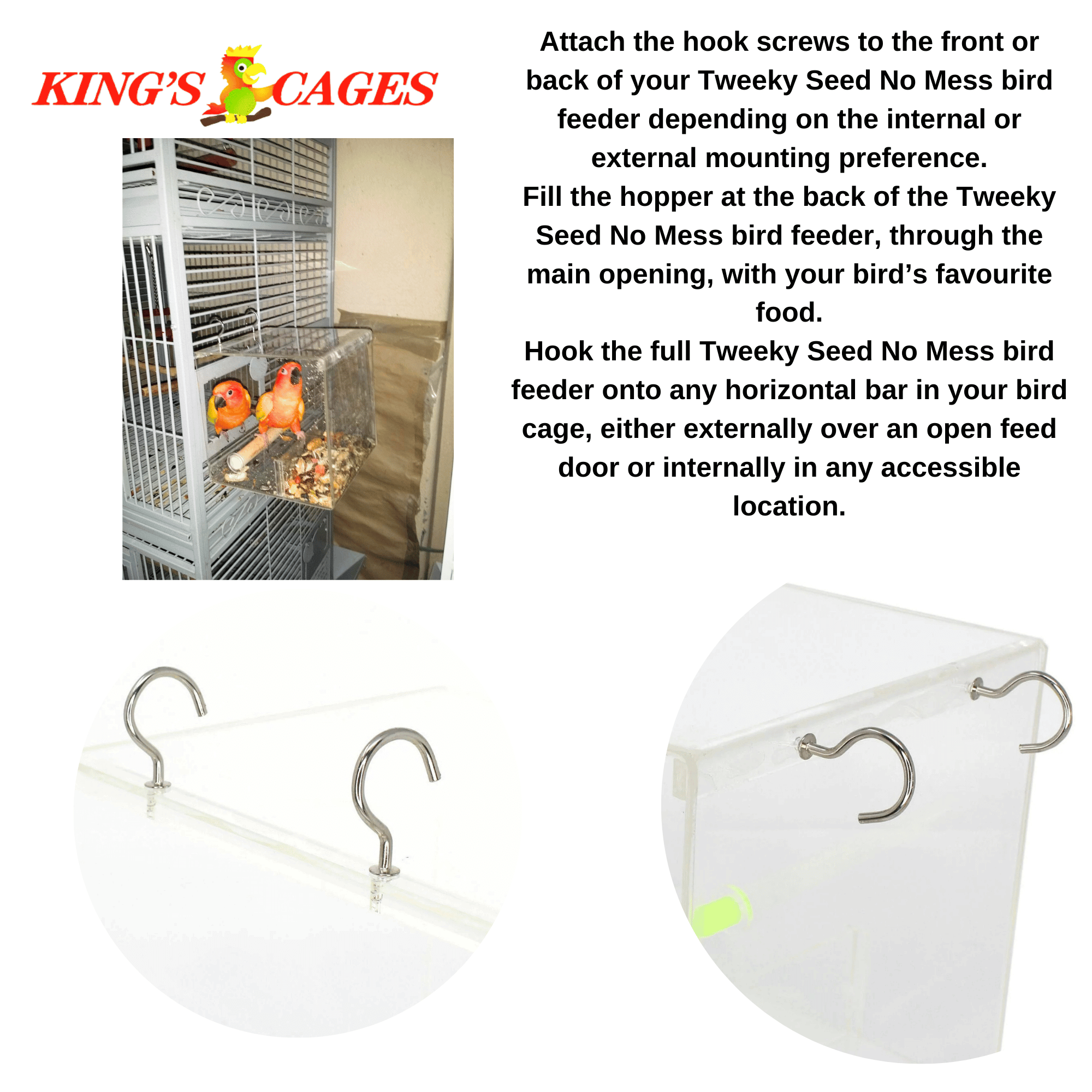 Small Tweeky Clean Tidy Bird Feeder - Bonka Bird Toys