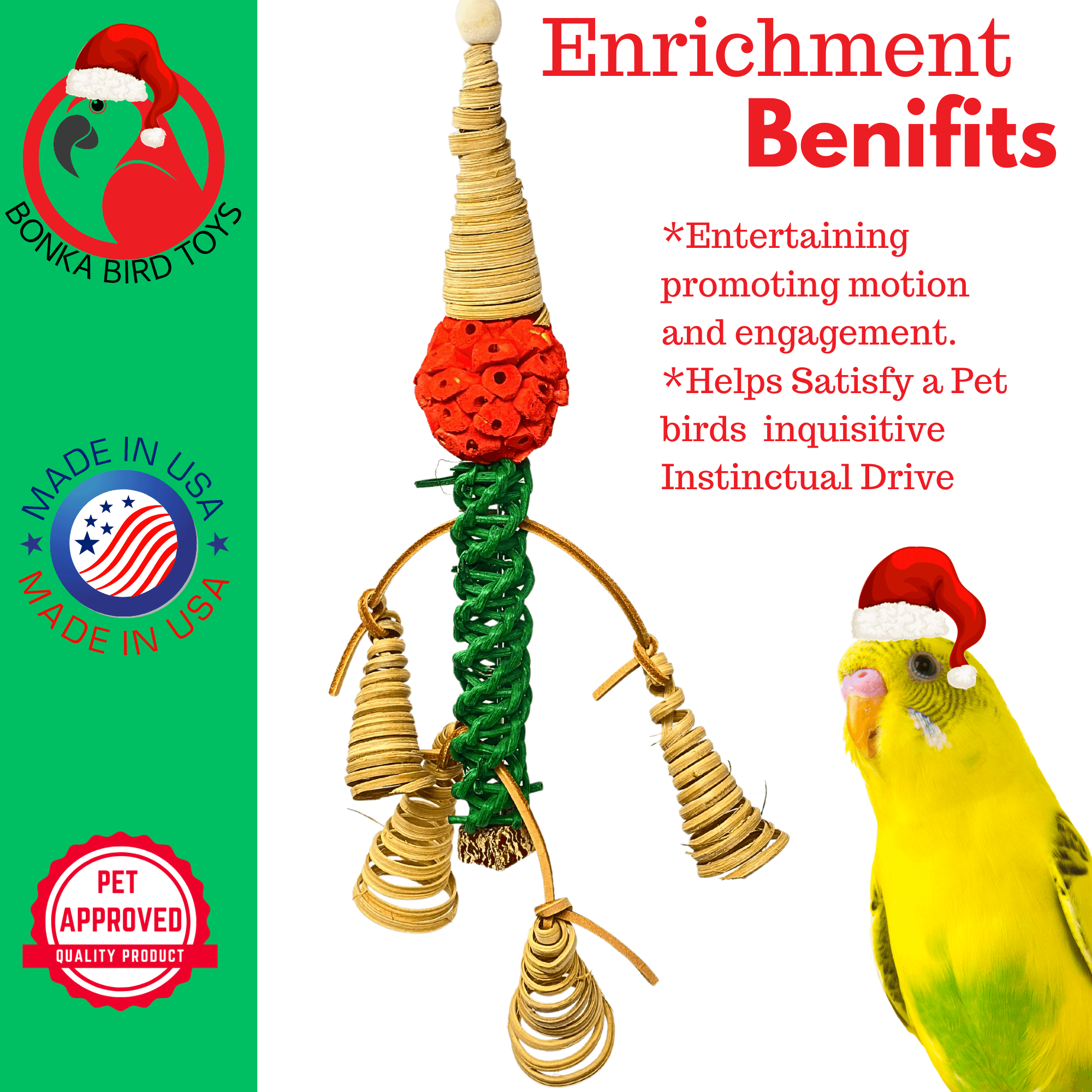 2741 Christmas Twist Elf - Bonka Bird Toys