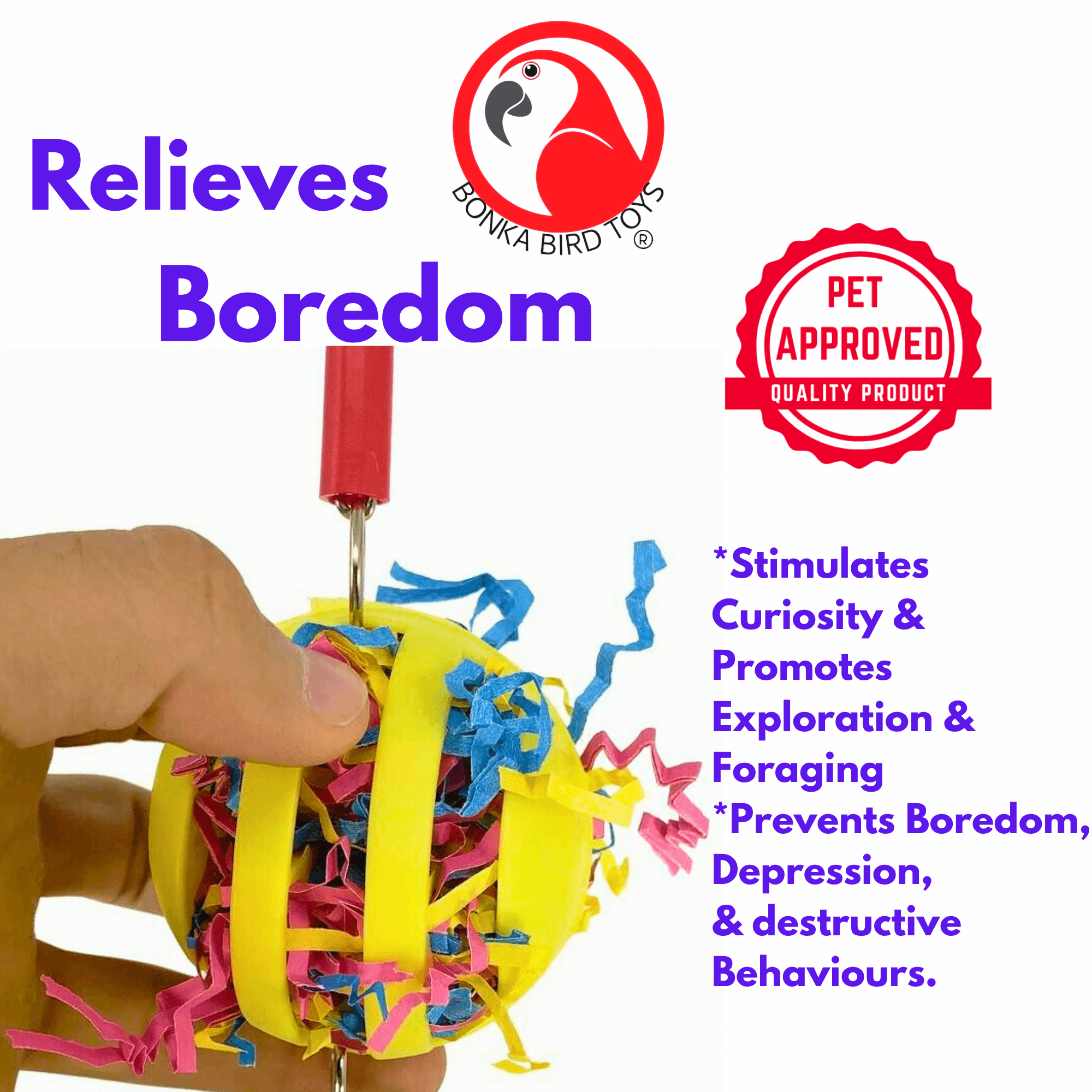 1583 Forage My Ball - Bonka Bird Toys