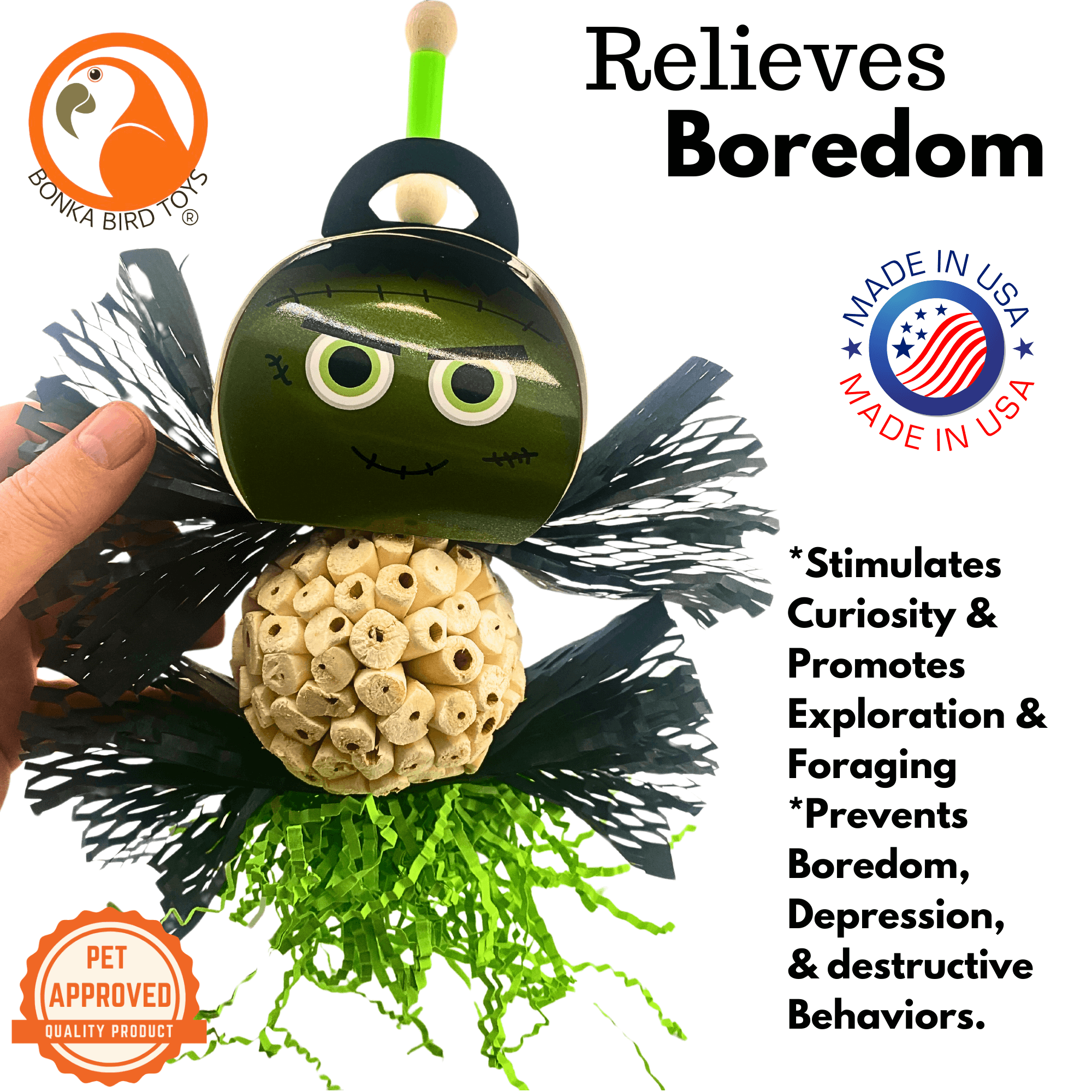 2721 Spooky Halloween Frankenstein - Bonka Bird Toys