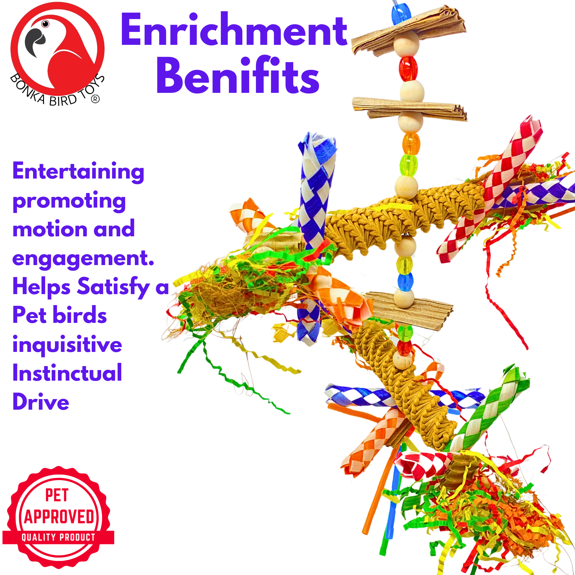 2677 Big Duo Helix - Bonka Bird Toys