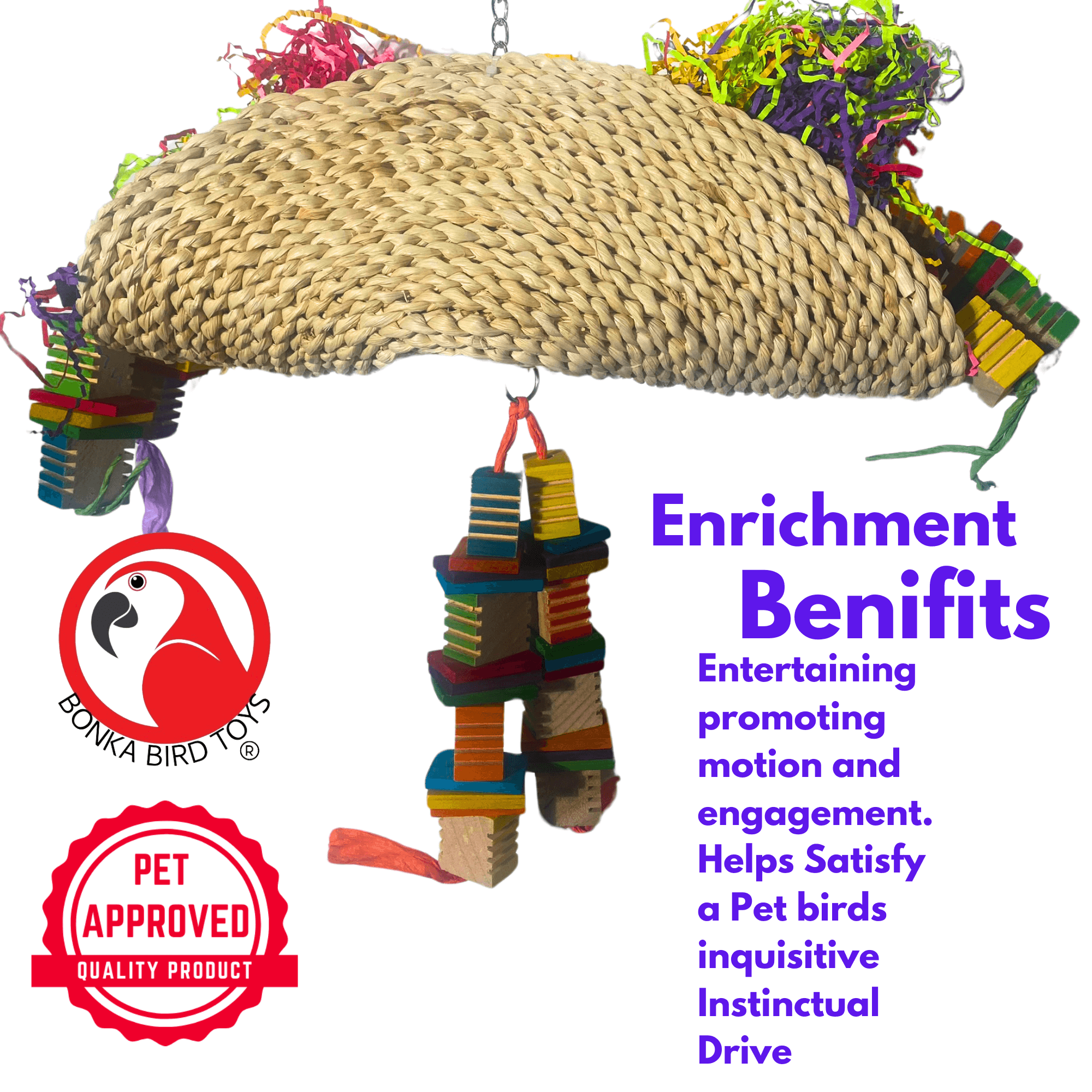 2640 Large Soft Taco - Bonka Bird Toys