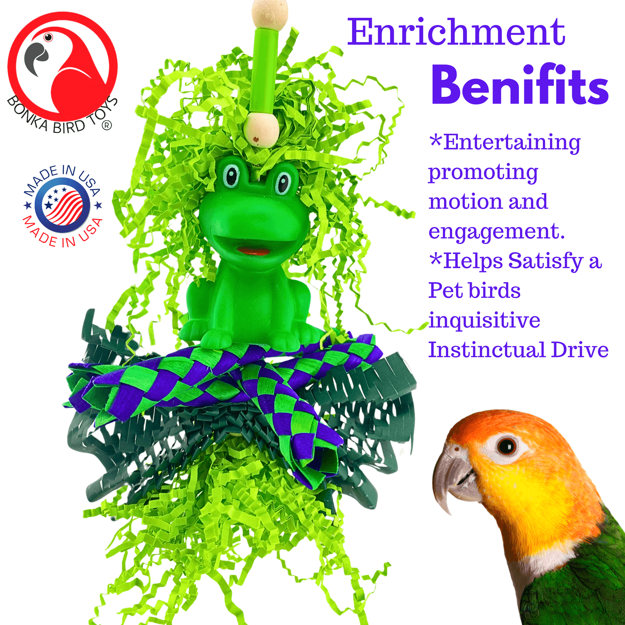 2628 Lucky Frog - Bonka Bird Toys