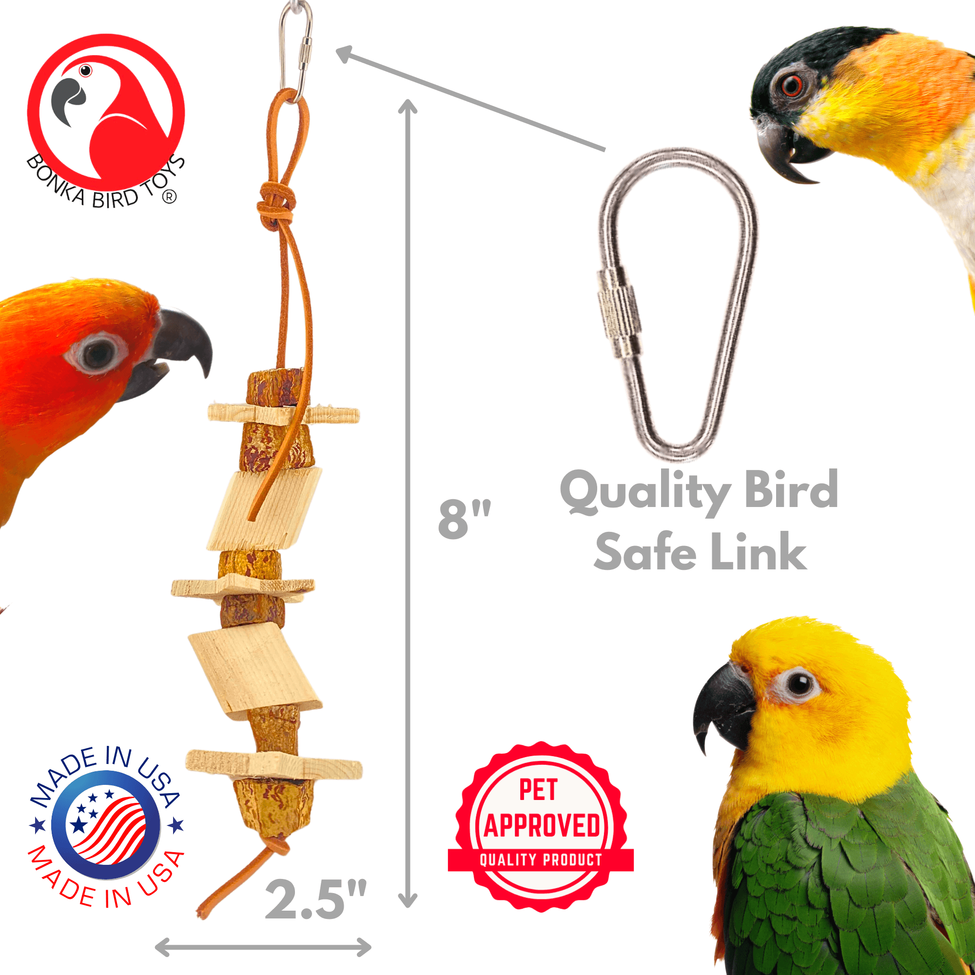 1123 Star Stack Chewer - Bonka Bird Toys