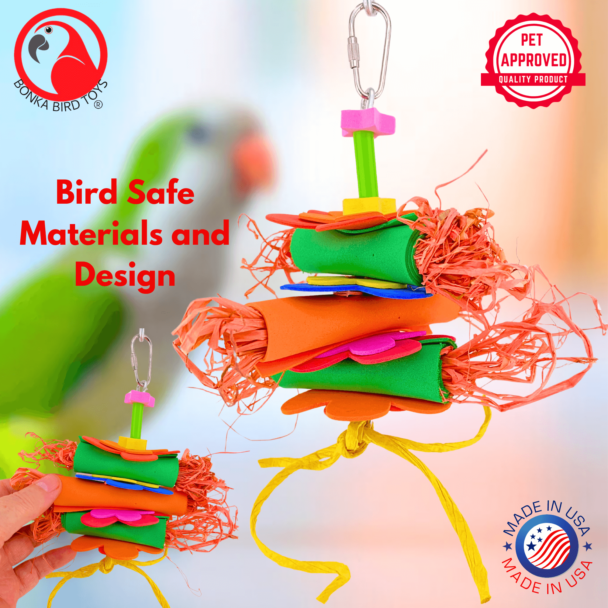 1102 Small Foam Roller - Bonka Bird Toys