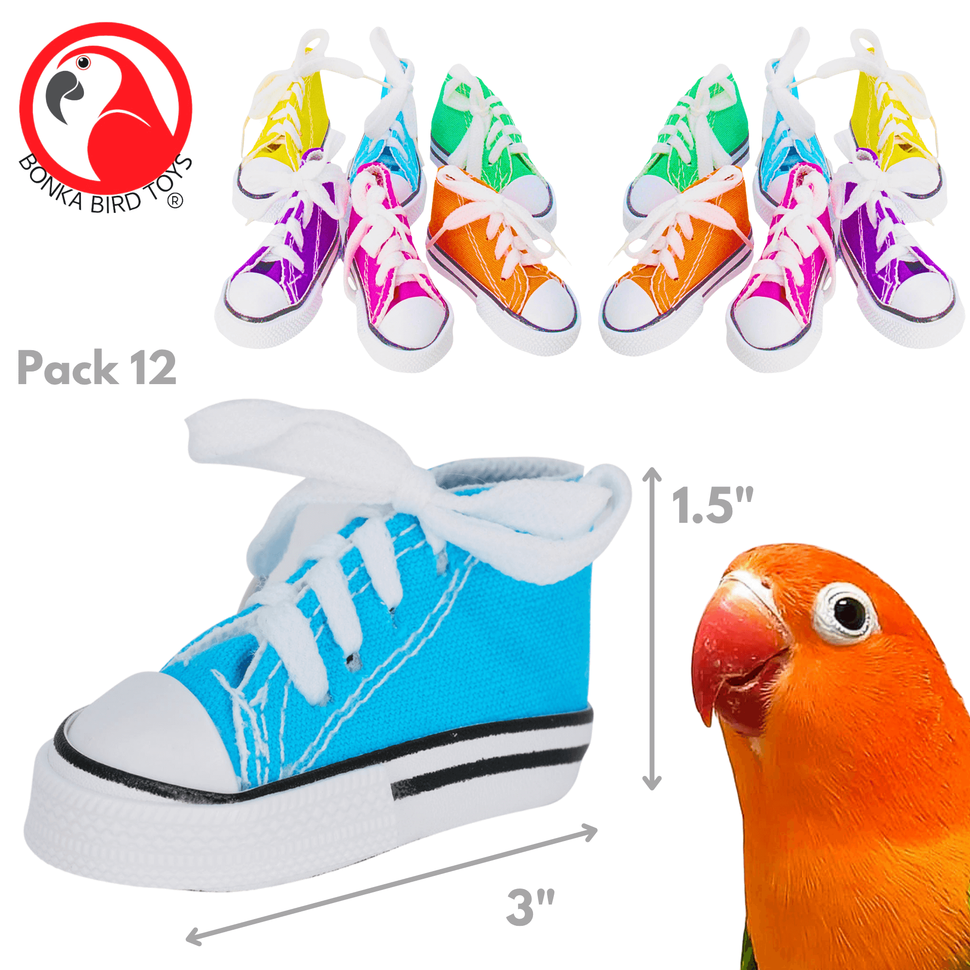 Mini Sneakers Pk12 - Pk24 - Bonka Bird Toys