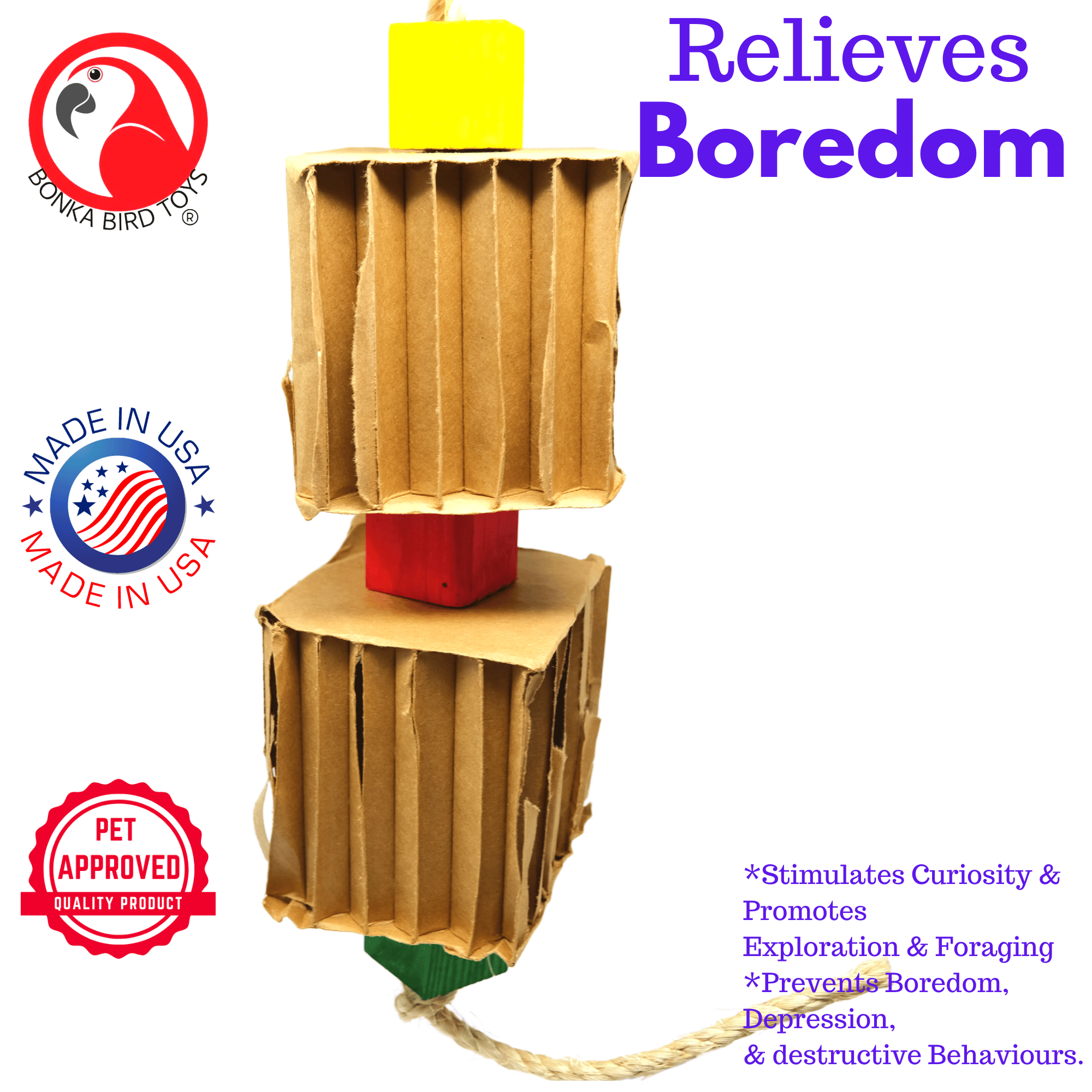 3748 Big Duo Blocks N Cube - Bonka Bird Toys