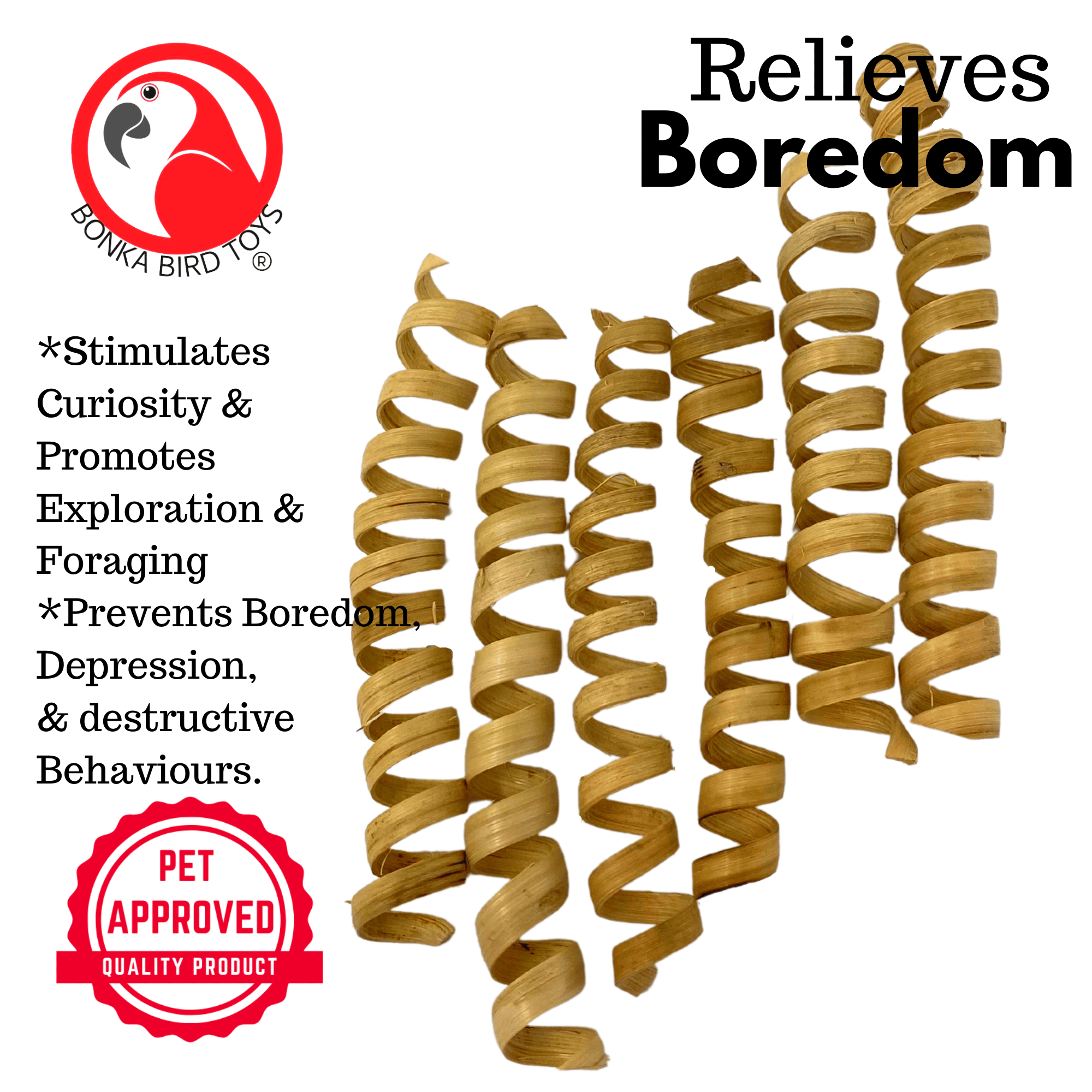 2505 pk6 5 inch Bamboo Sticks - Bonka Bird Toys