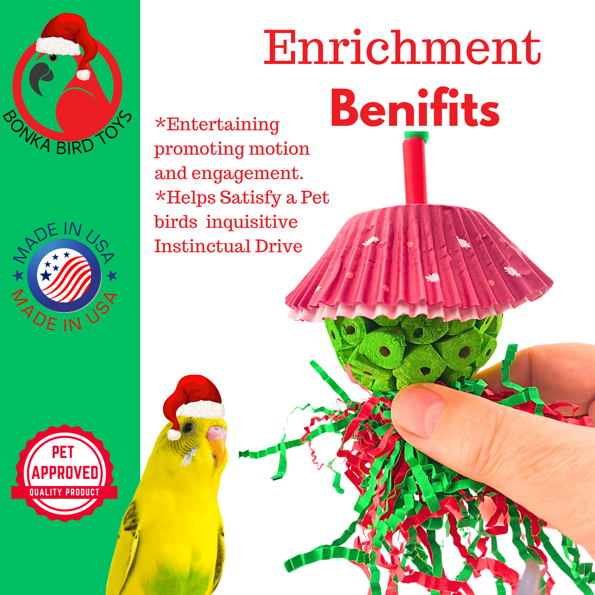 2734 Sola Christmas Tree Shade - Bonka Bird Toys