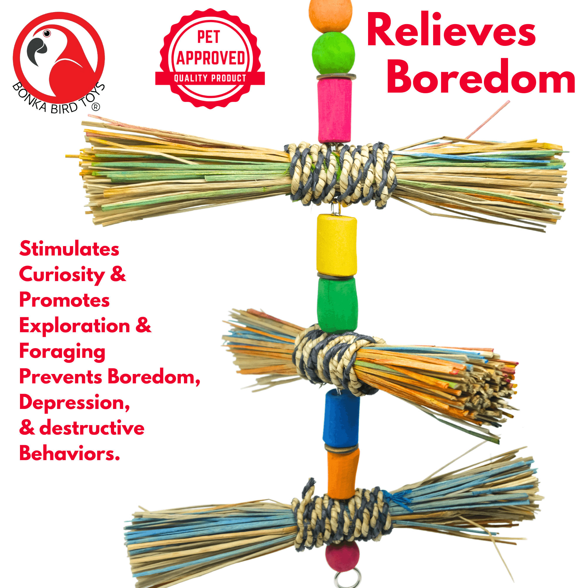 2661 Straw Stepper - Bonka Bird Toys