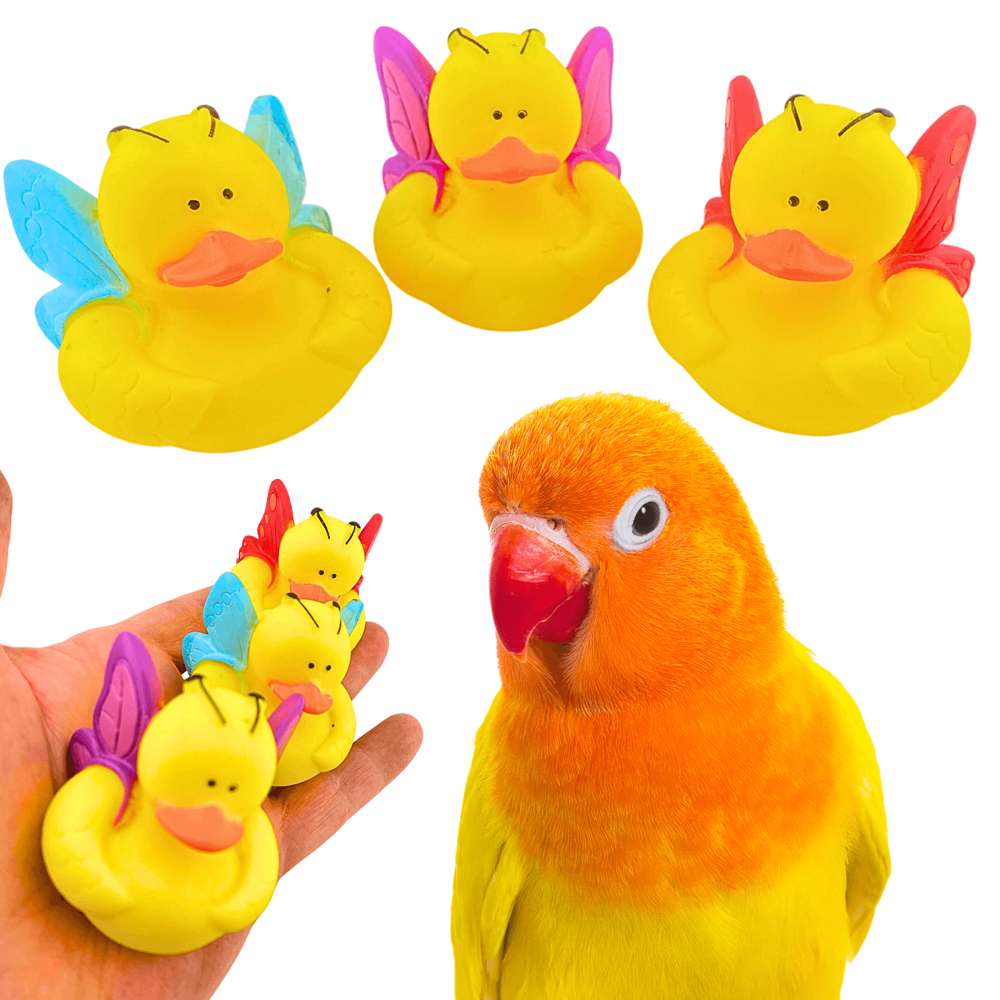 1440 Pk3 Butterfly Duck - Bonka Bird Toys