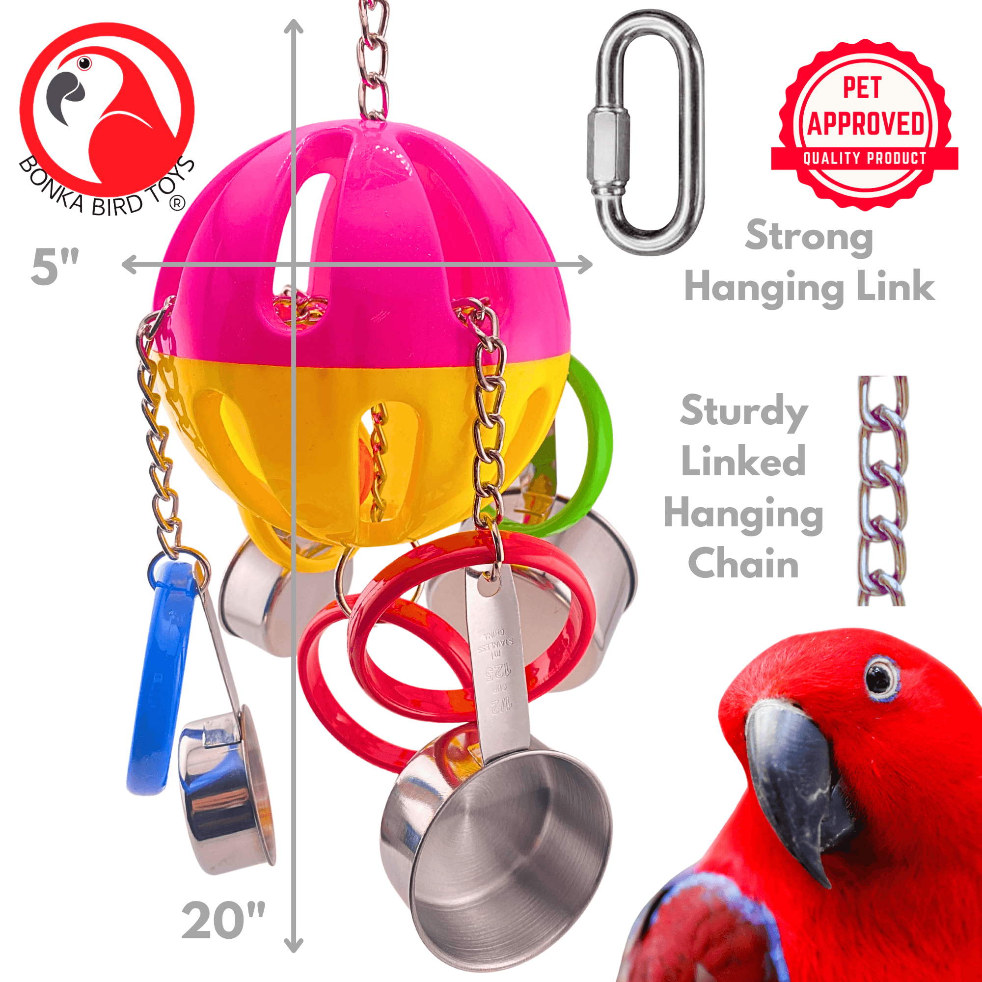 2092 Huge Tuff Pot - Bonka Bird Toys