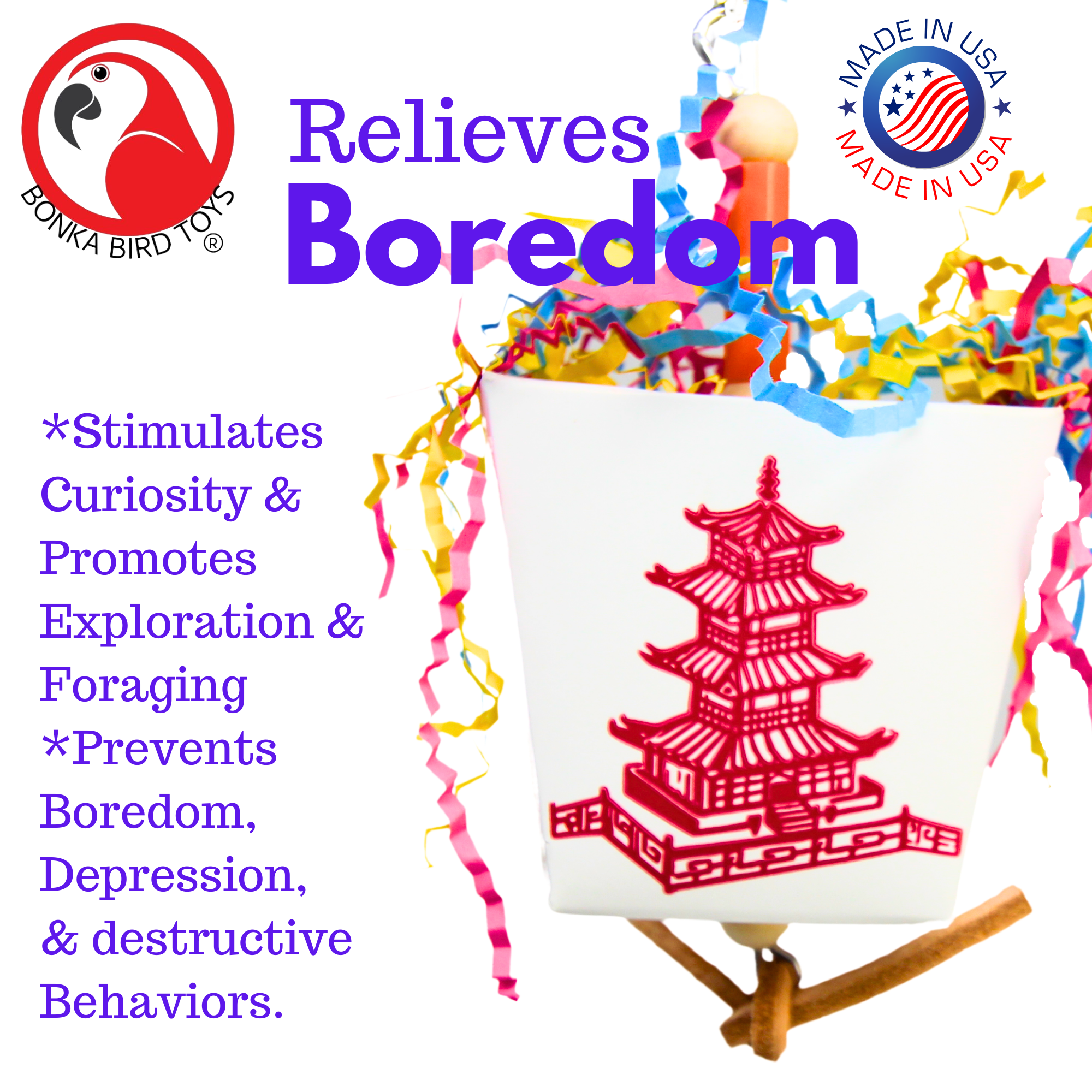 3875 Take Out - Bonka Bird Toys