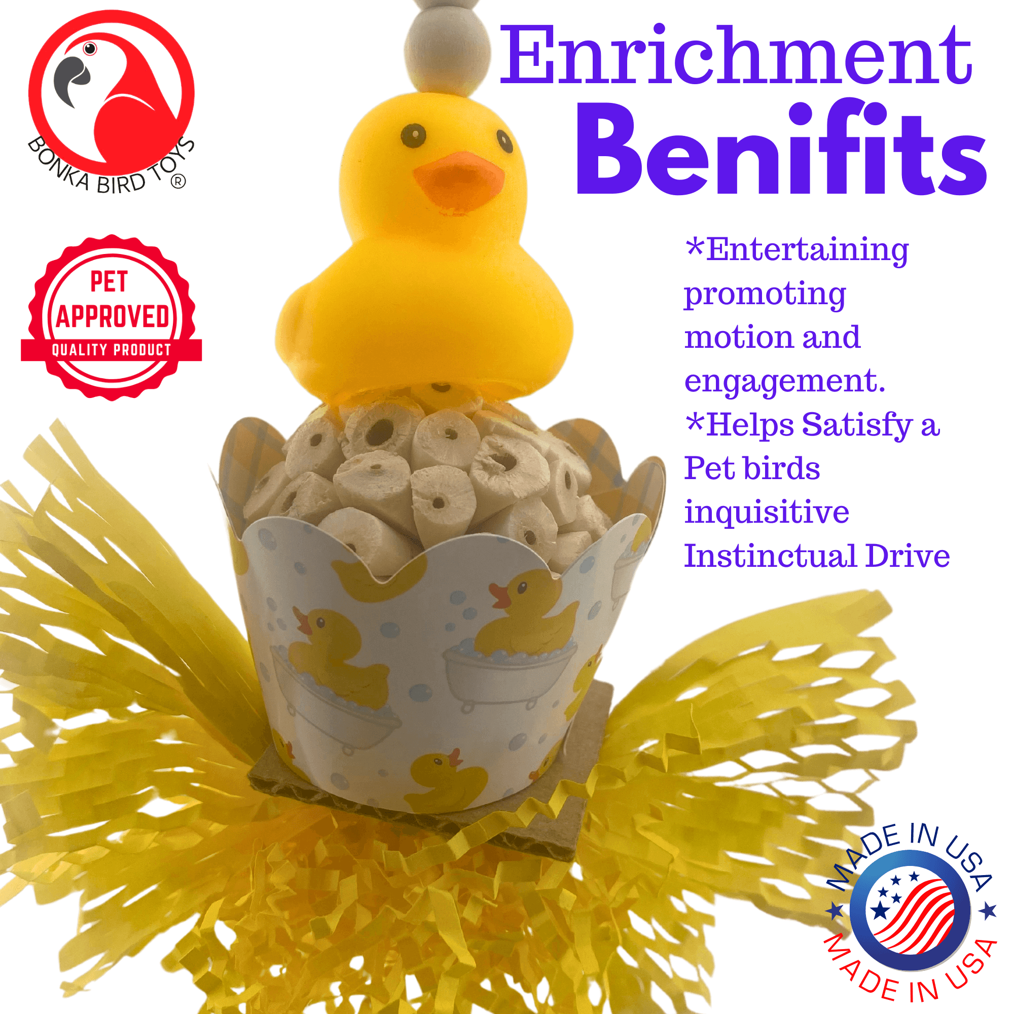 2703 Ducky Bath - Bonka Bird Toys