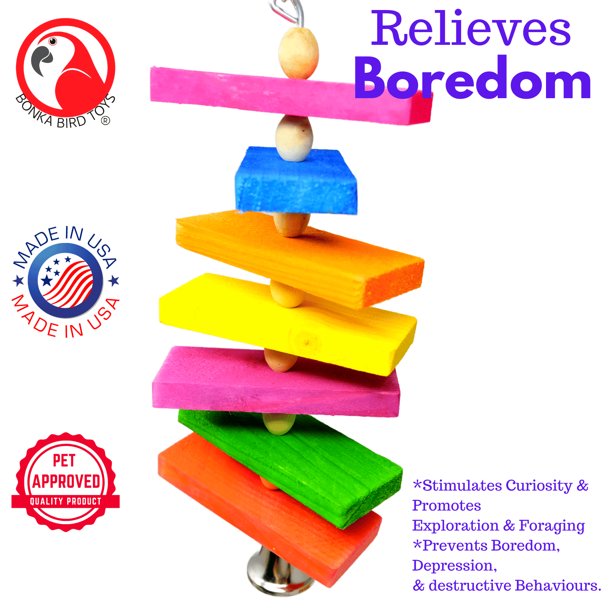 1617 Slat Chewer - Bonka Bird Toys