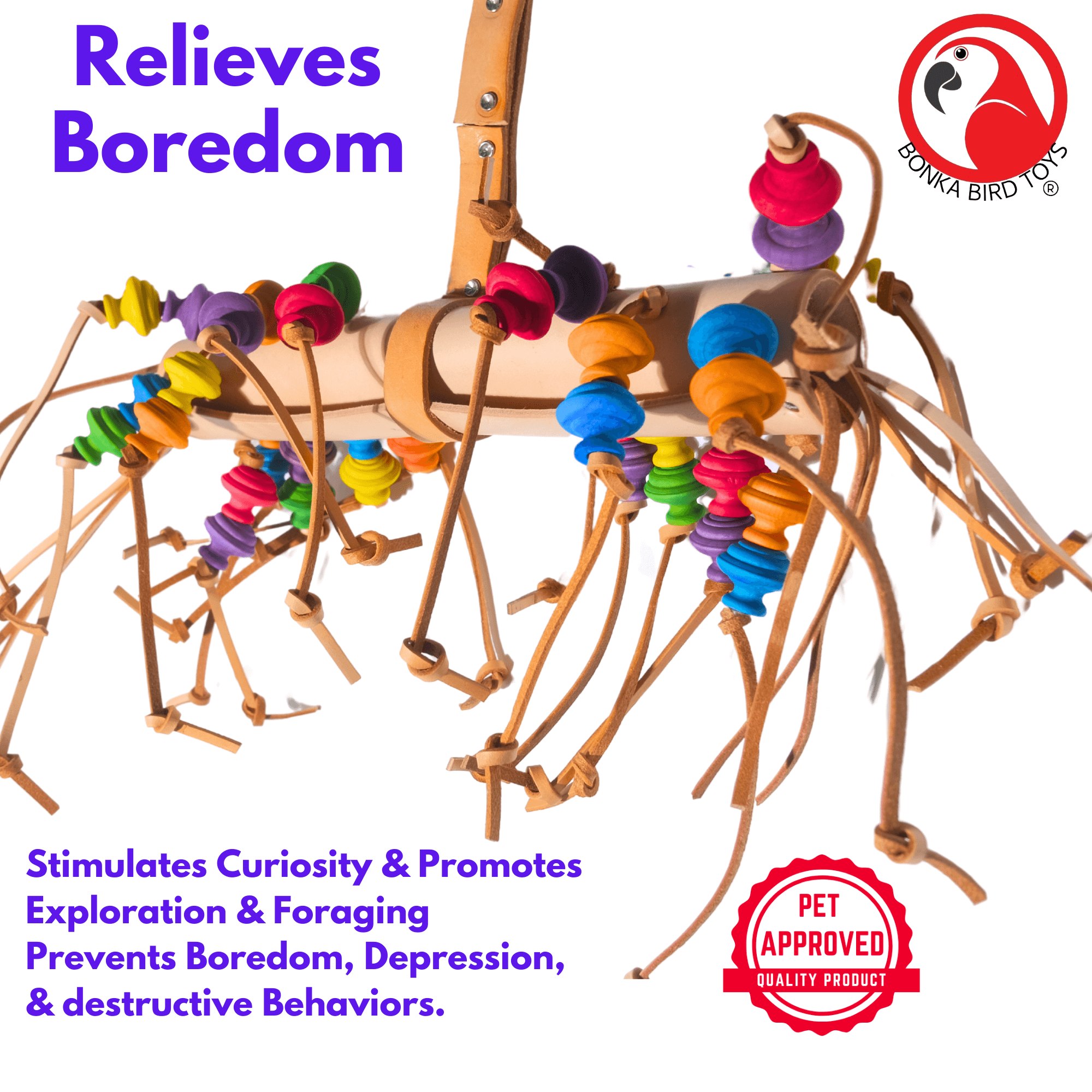 2599 Large Saddle Up - Bonka Bird Toys