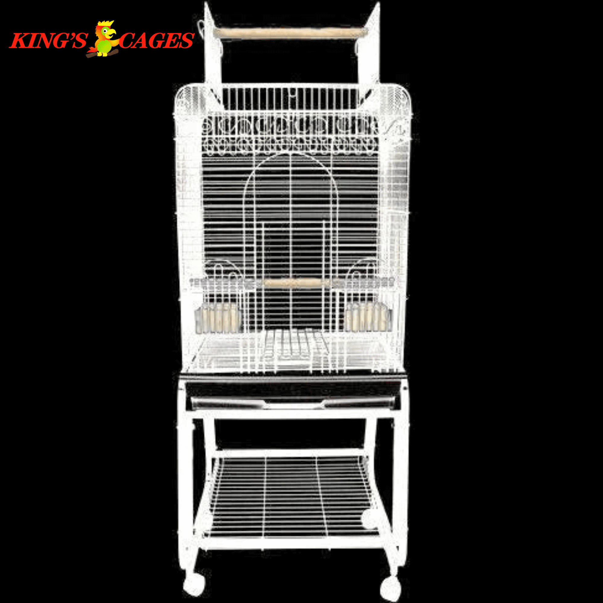 Kings Cages SLT 102 Small Parrot Cage 55X22X16 - Bonka Bird Toys