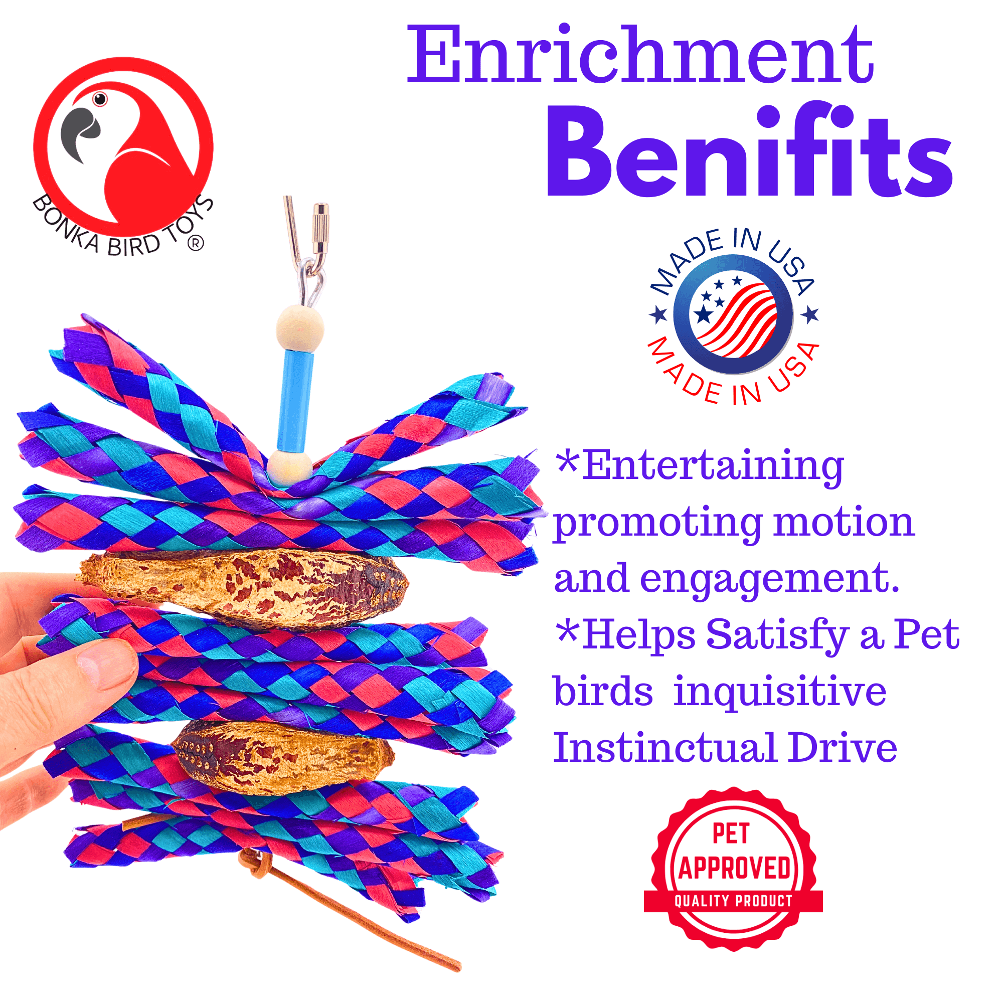 2617 Mahogany Trap - Bonka Bird Toys