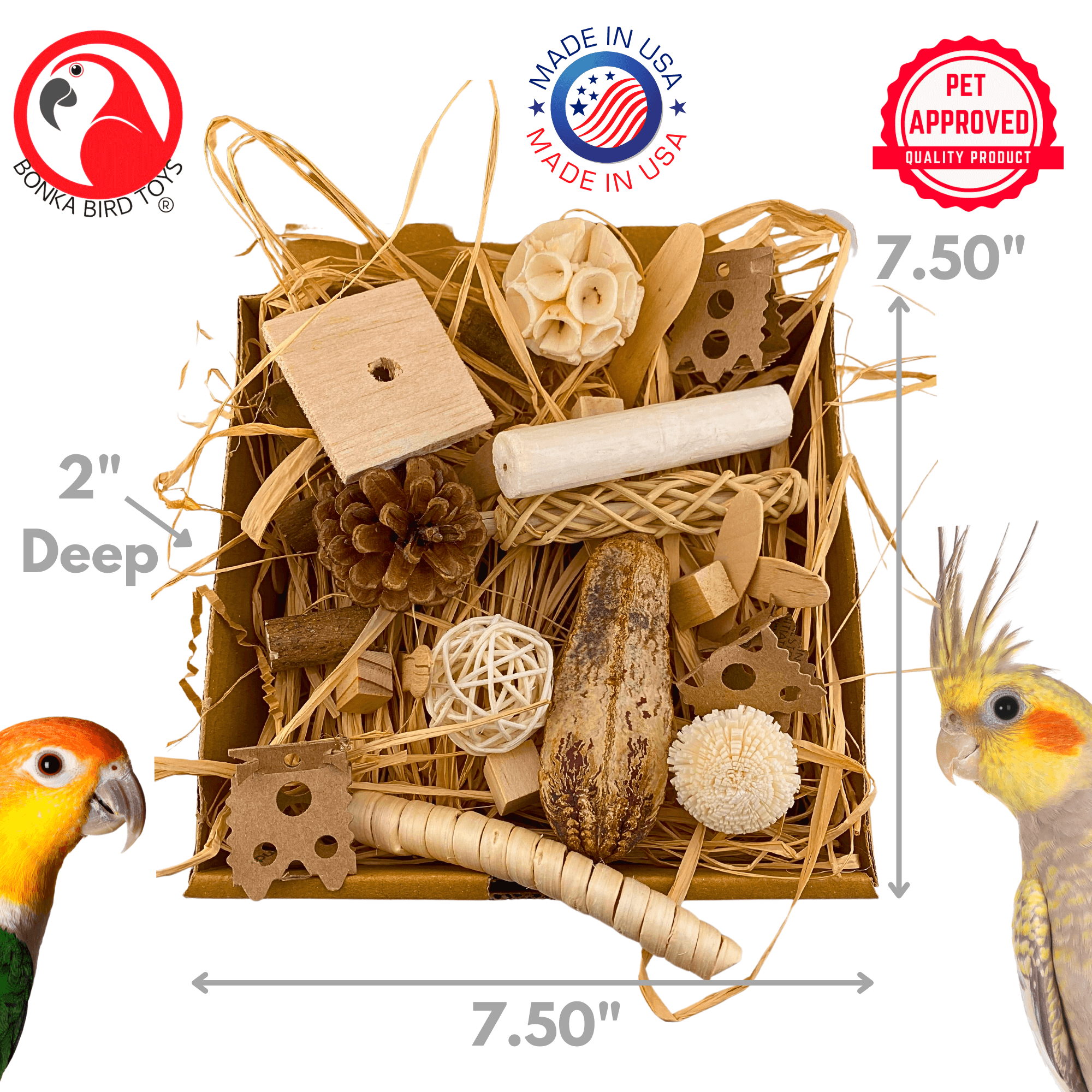 2028 Natural Foraging Bonka Box - Bonka Bird Toys