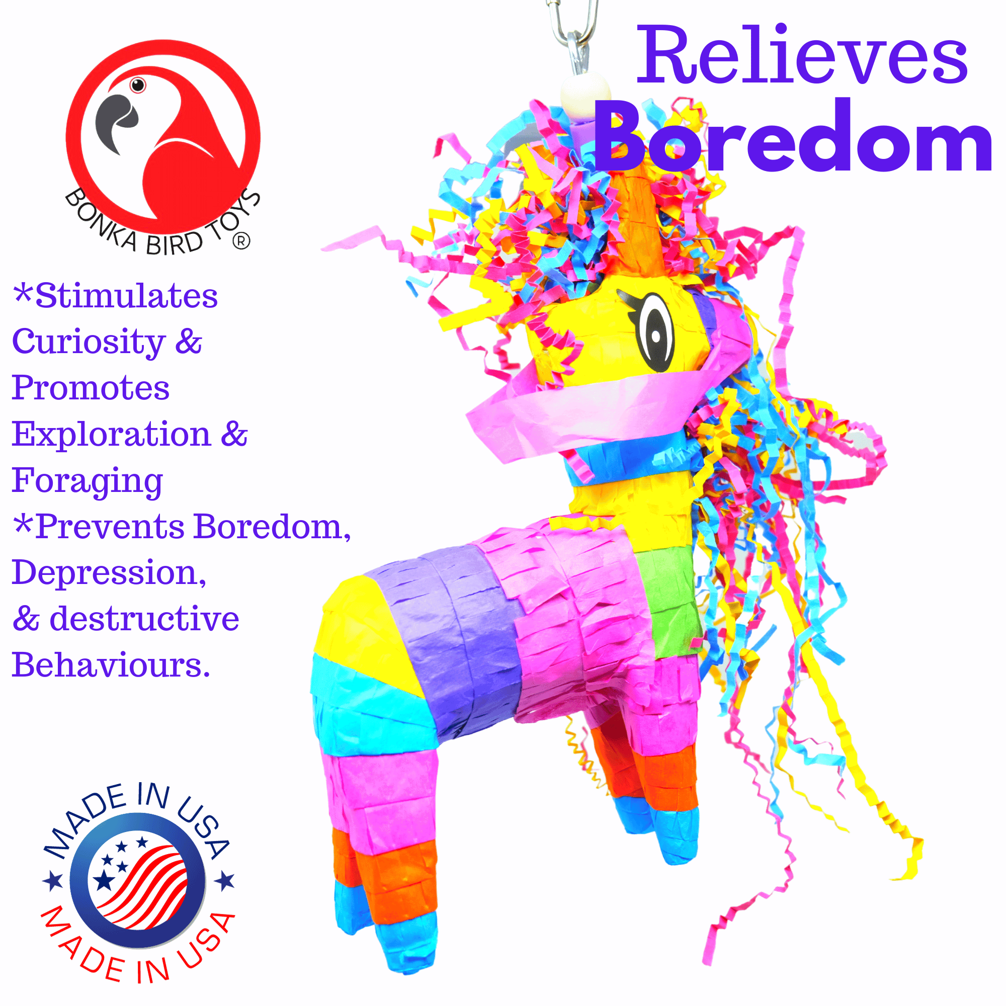 3766 PiΓ±ata Donkey - Bonka Bird Toys