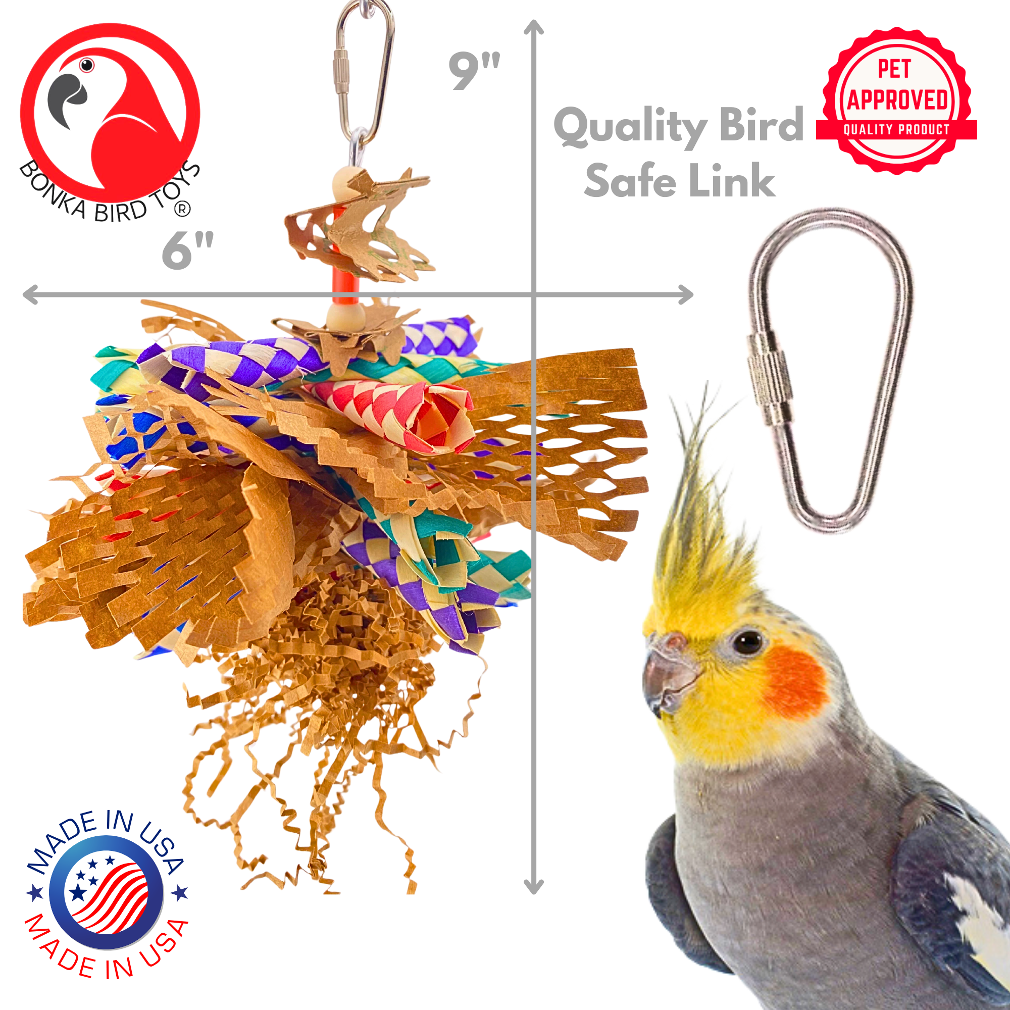 3450 Paper Shred - Bonka Bird Toys