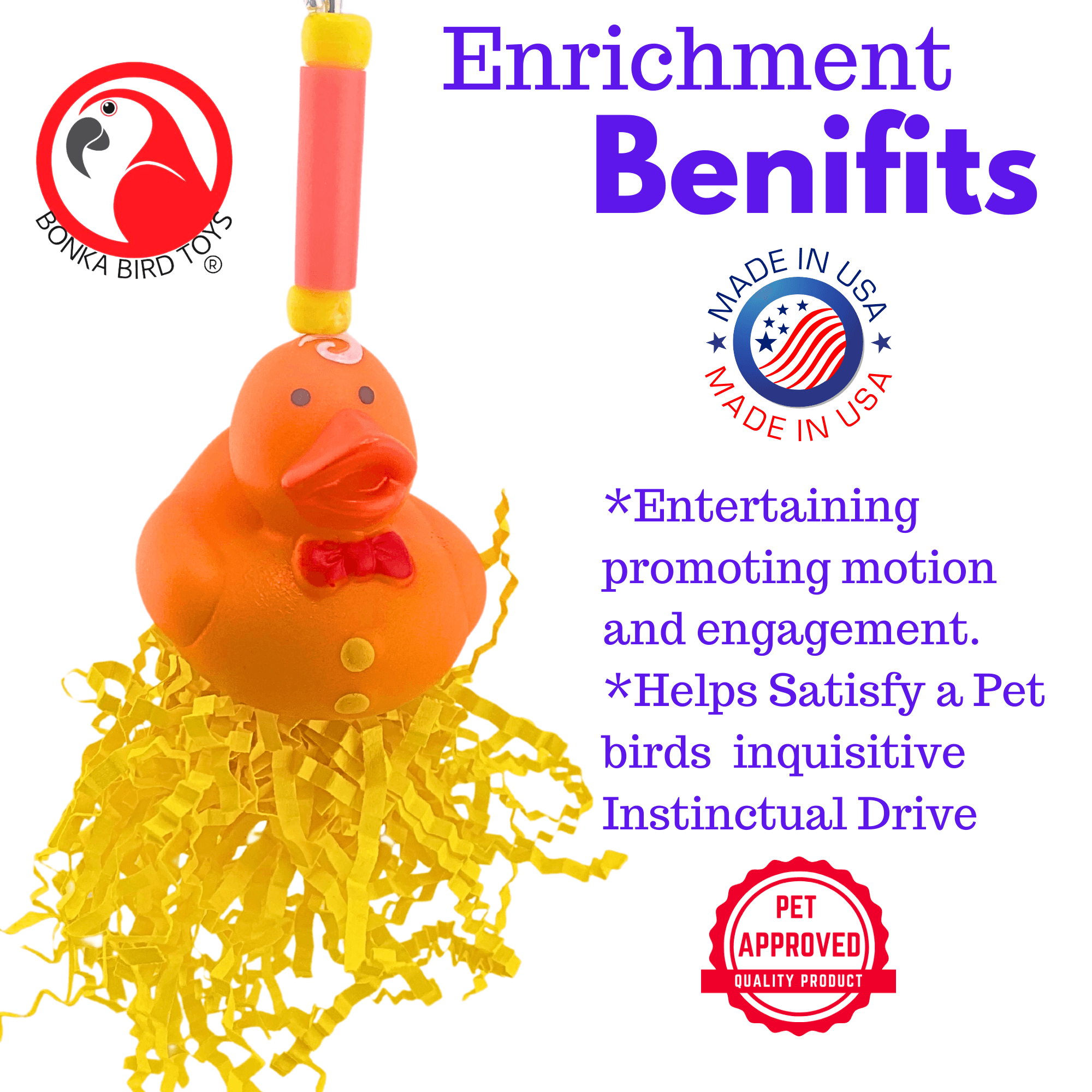 2725 Holiday Turkey Duck - Bonka Bird Toys