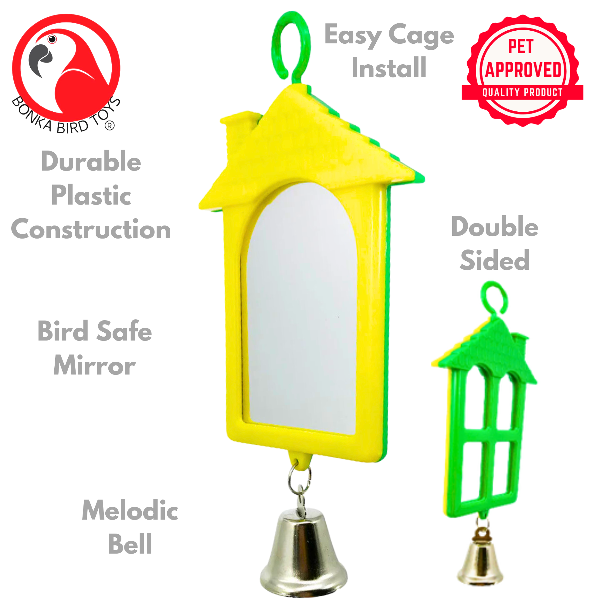 36414 House Mirror - Bonka Bird Toys