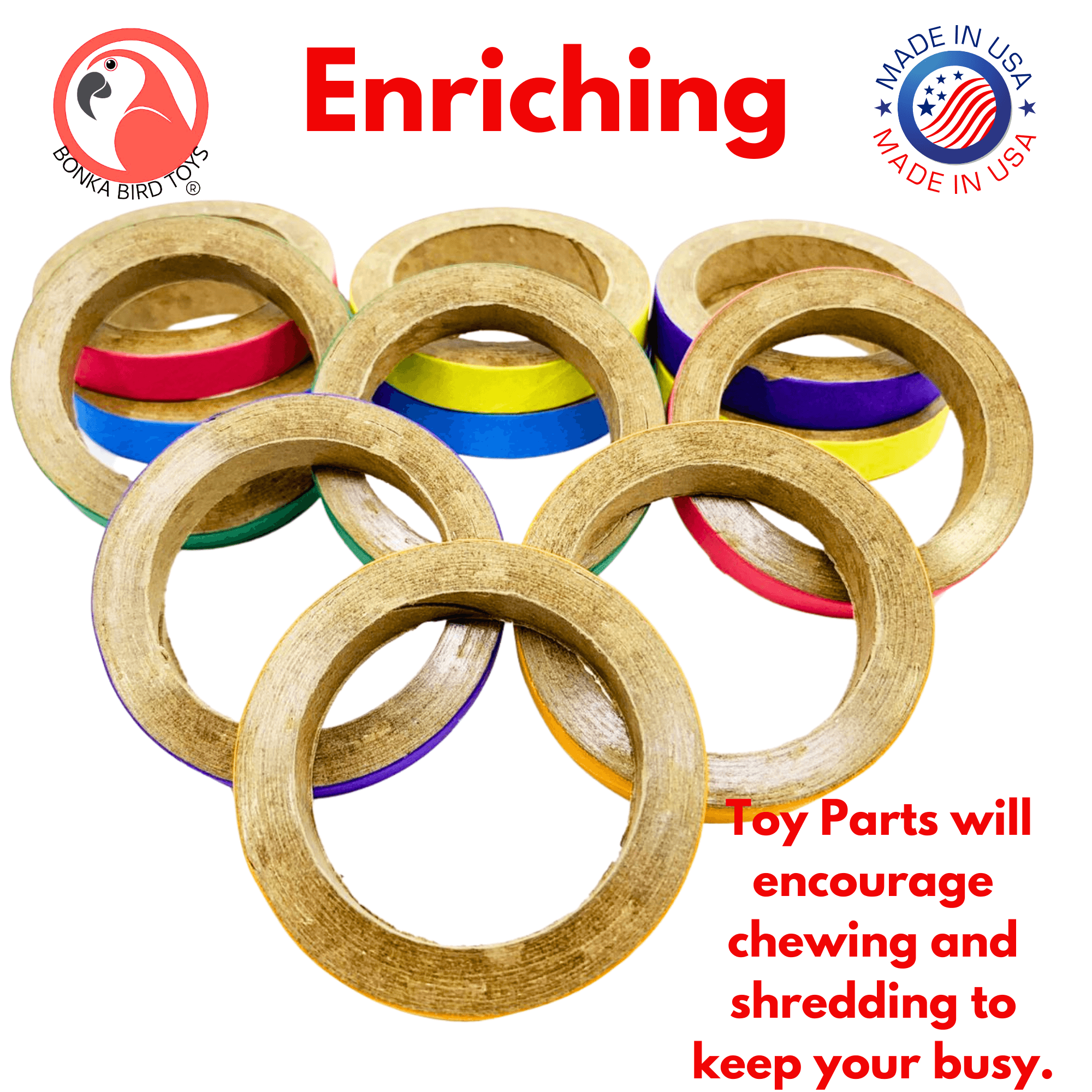 2113 Pk12 Chew Bagel 2.75 Inch - Bonka Bird Toys