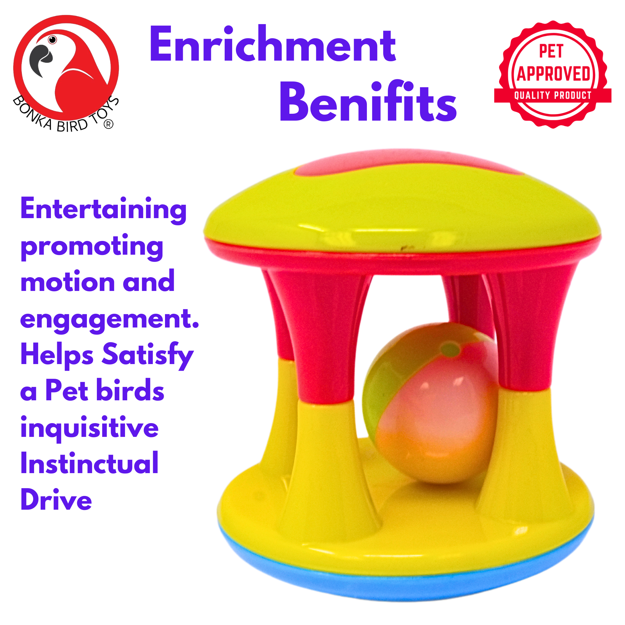 2461 Rattler Cage - Bonka Bird Toys