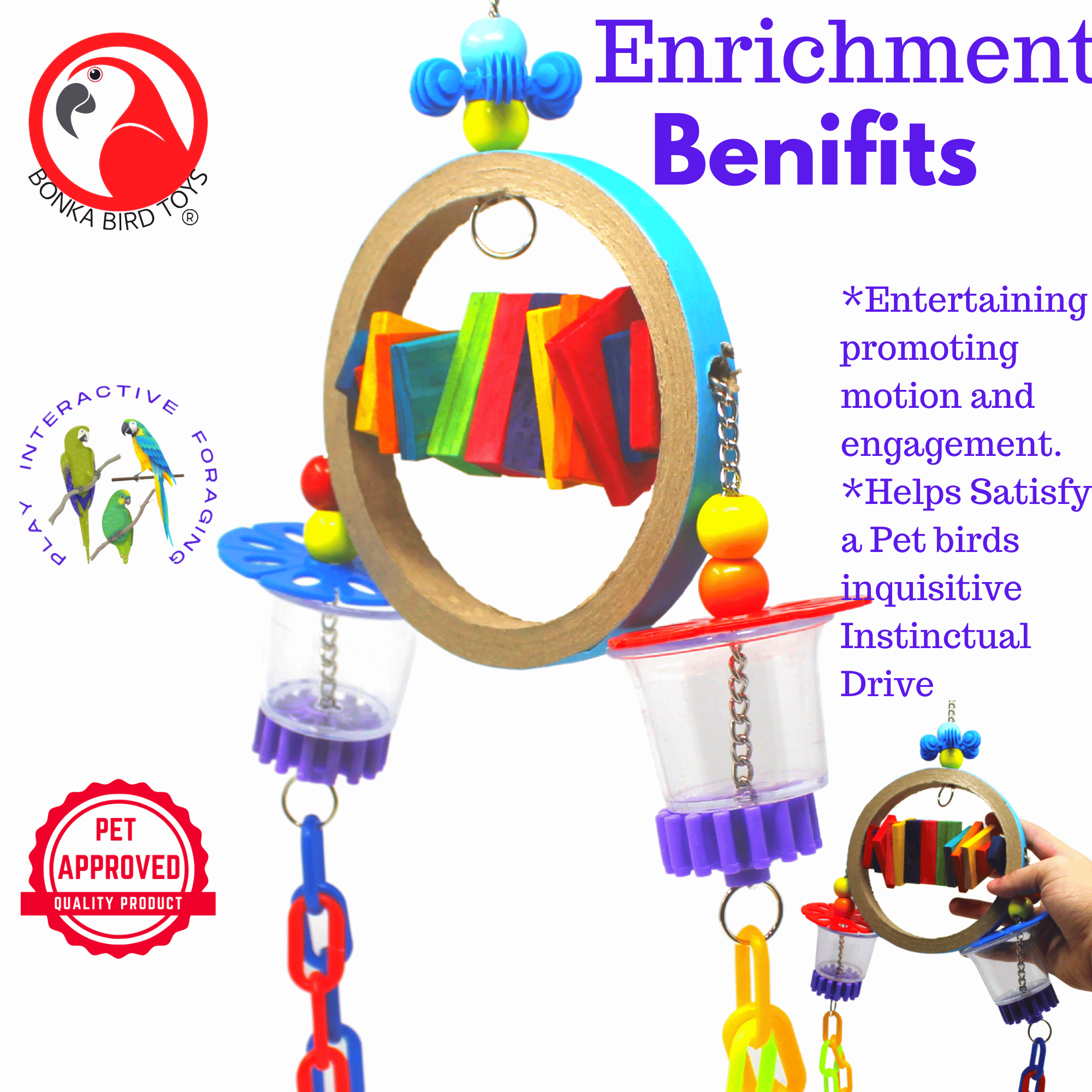 2237 Ring in the Cheers - Bonka Bird Toys