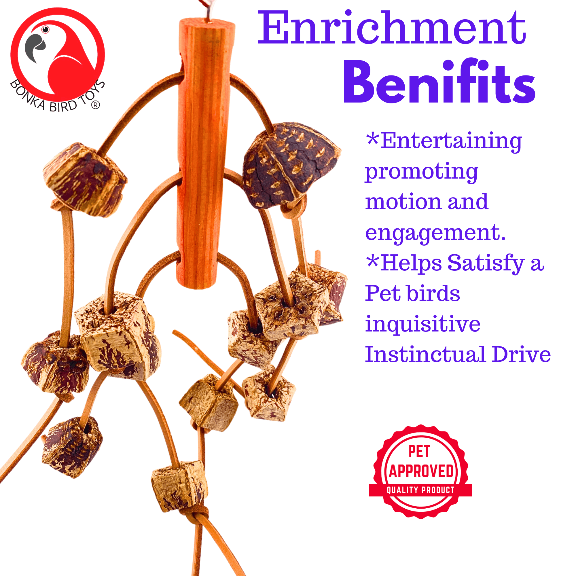 2766 Mahogany Spider - Bonka Bird Toys