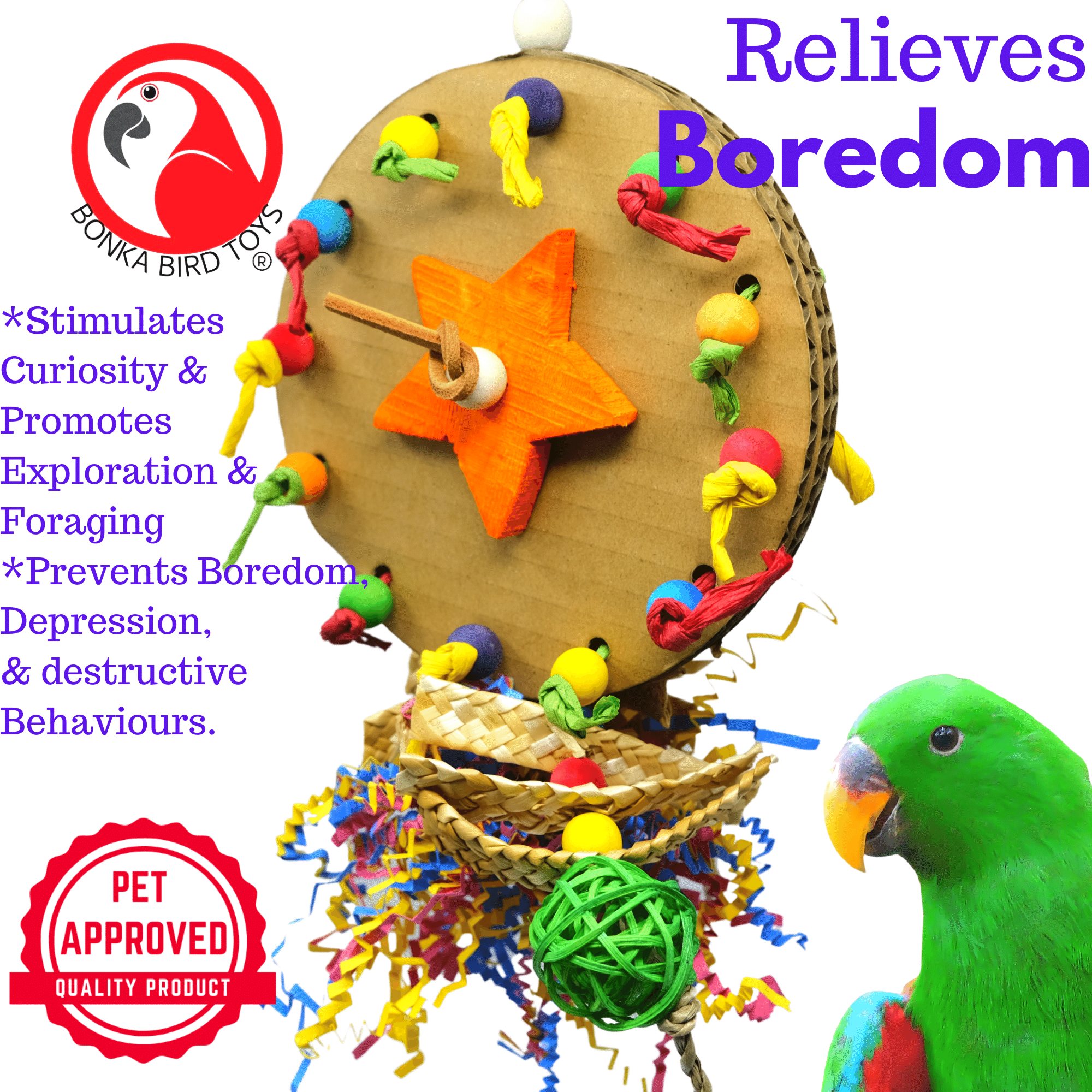 2614 Party Paddle - Bonka Bird Toys