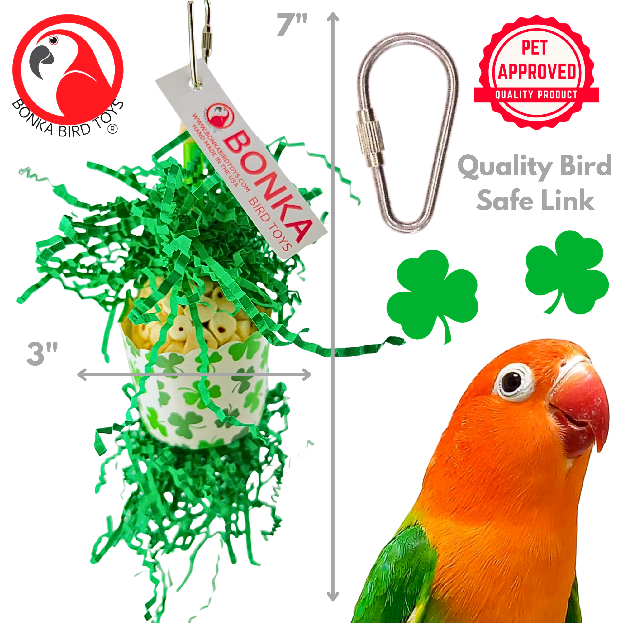2778 Shamrock Sola Cup - Bonka Bird Toys