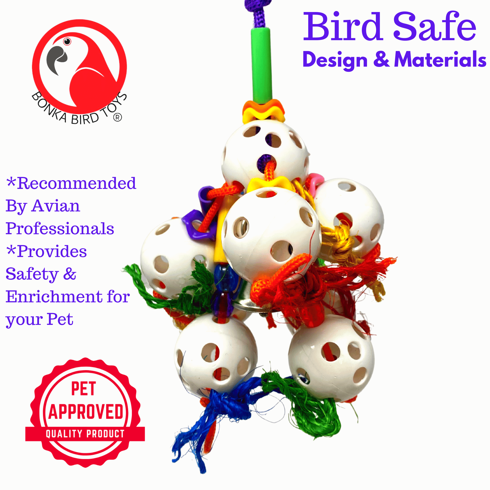 1449 Bubbles Bird Toy - Bonka Bird Toys