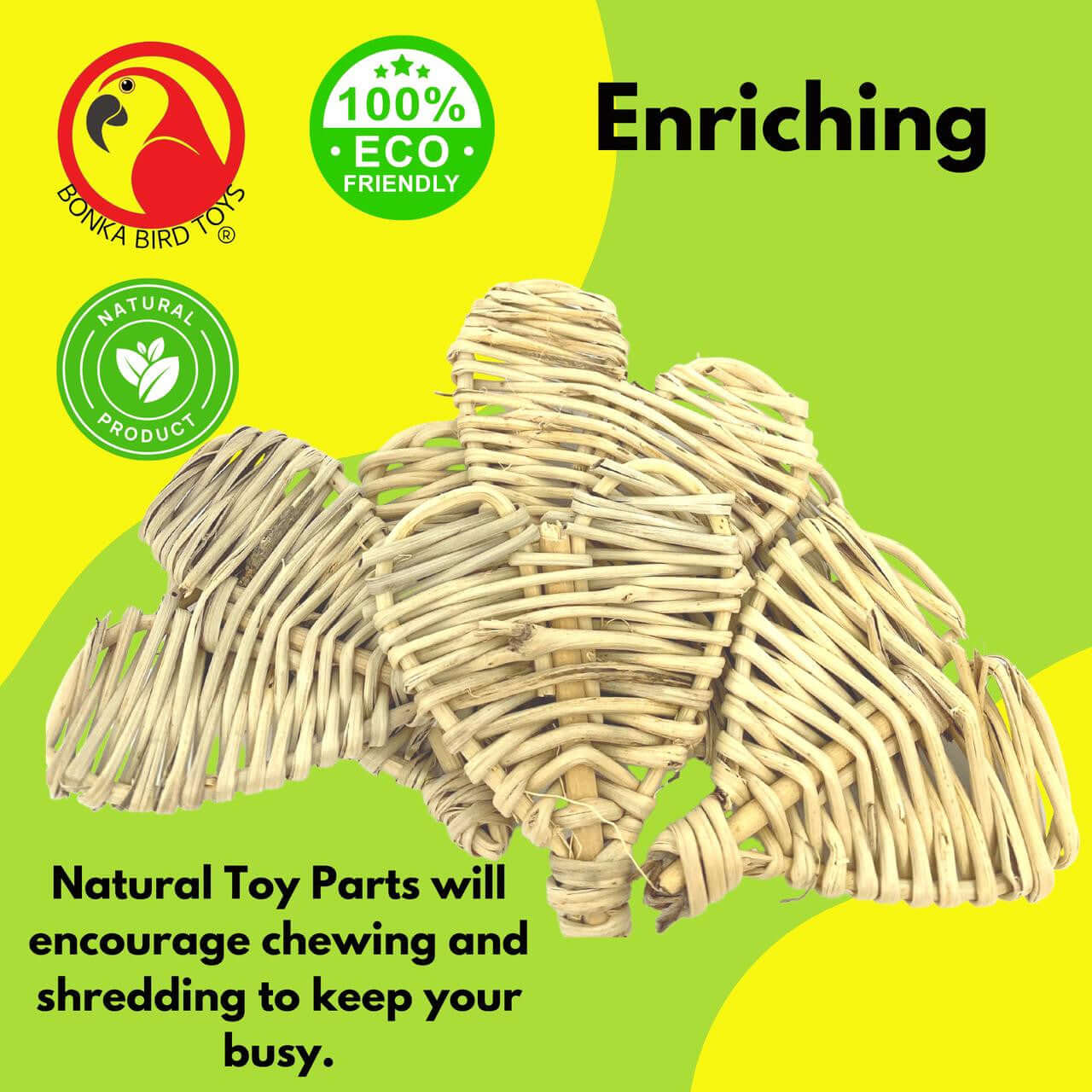 1301 Small Natural Vine Heart - Bonka Bird Toys