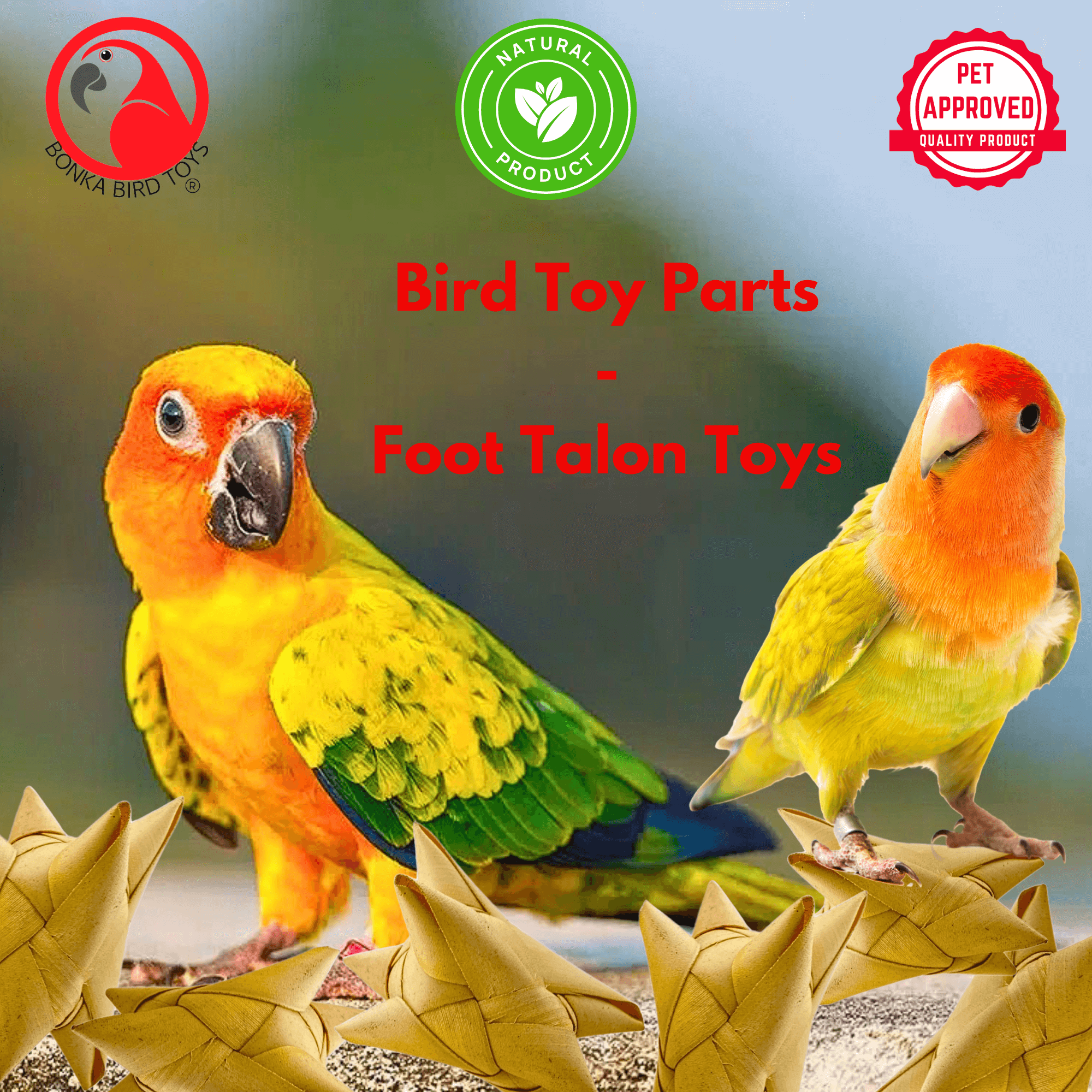 3320 Pk6 Palm Satellites - Bonka Bird Toys