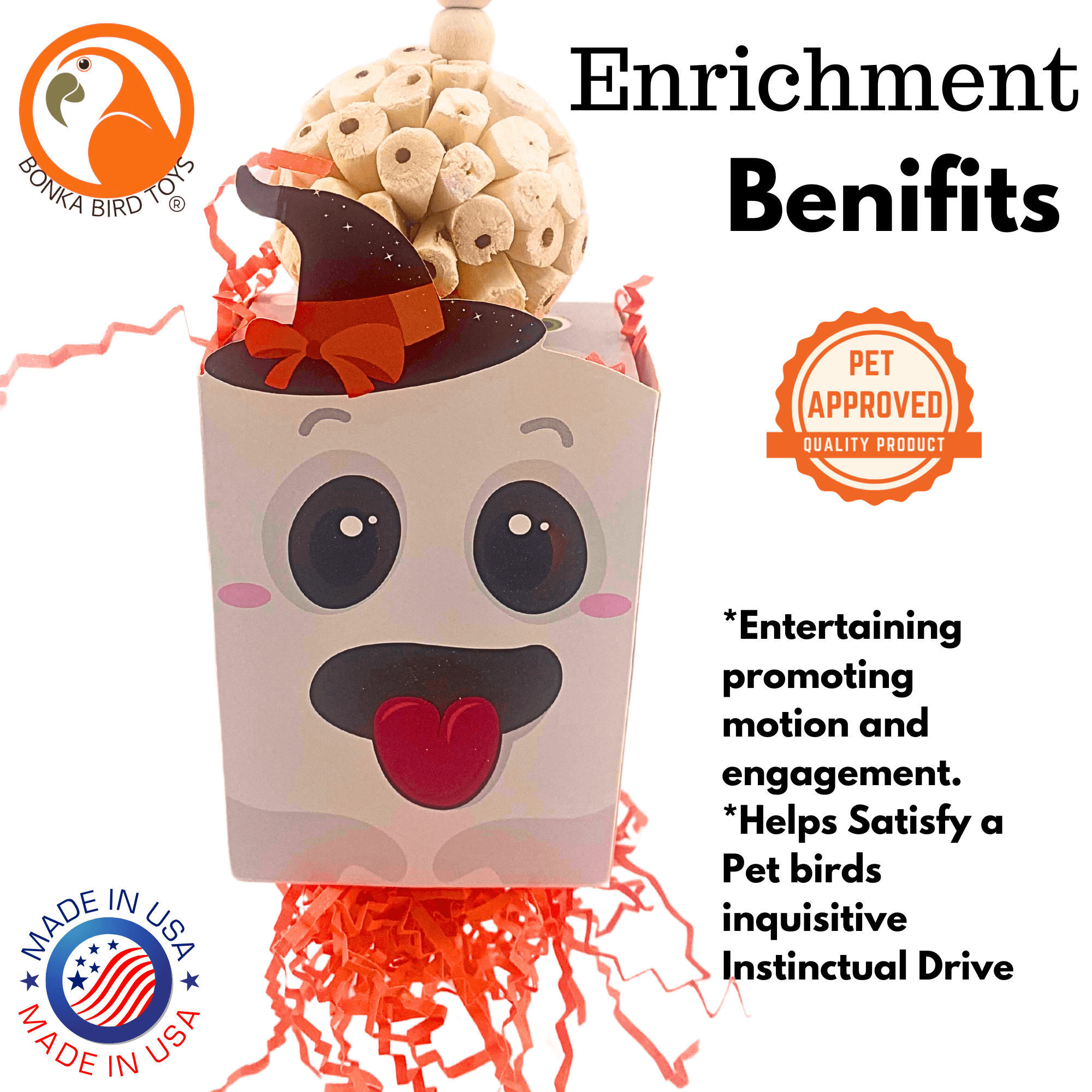 2687 Halloween Ghost Box - Bonka Bird Toys