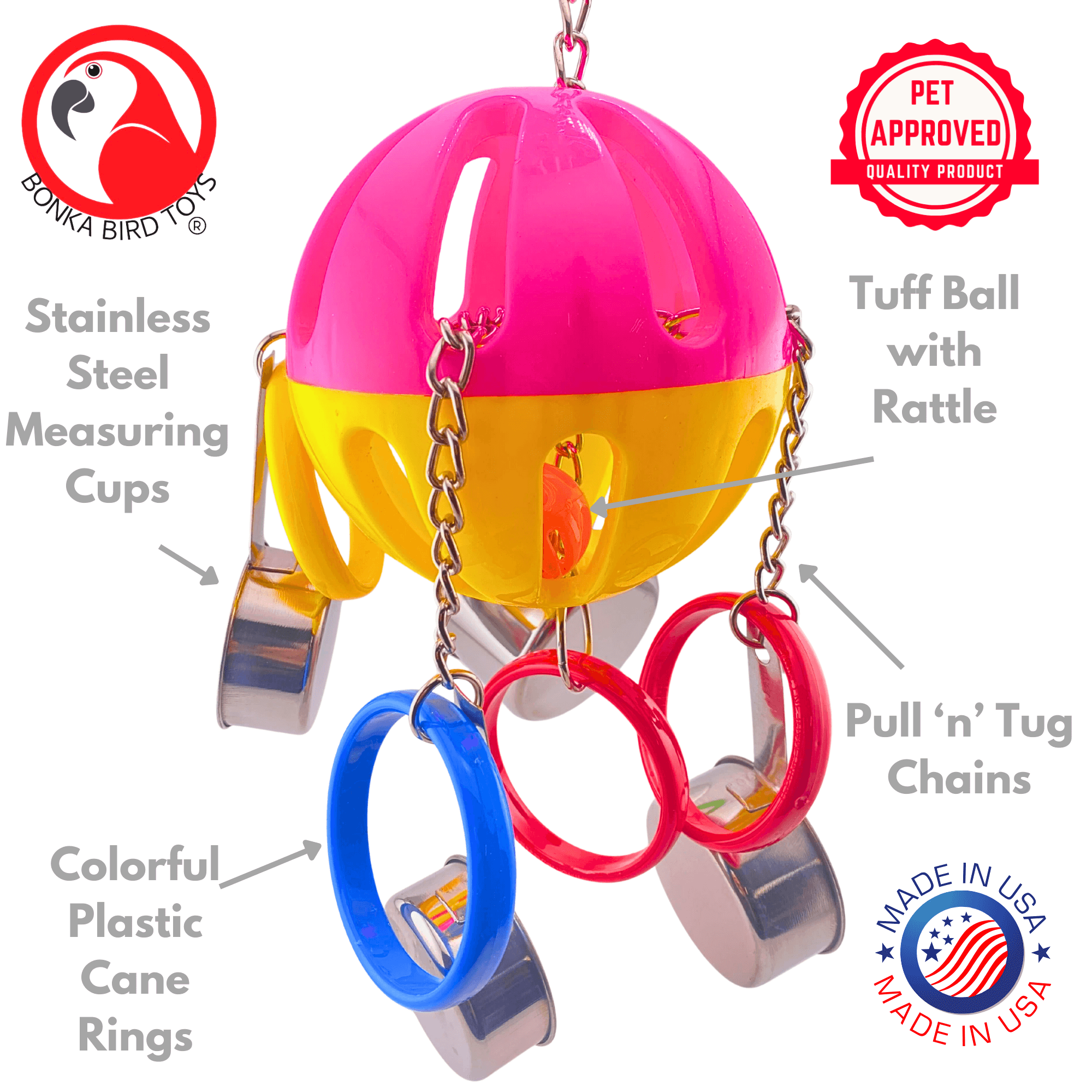 2092 Huge Tuff Pot - Bonka Bird Toys