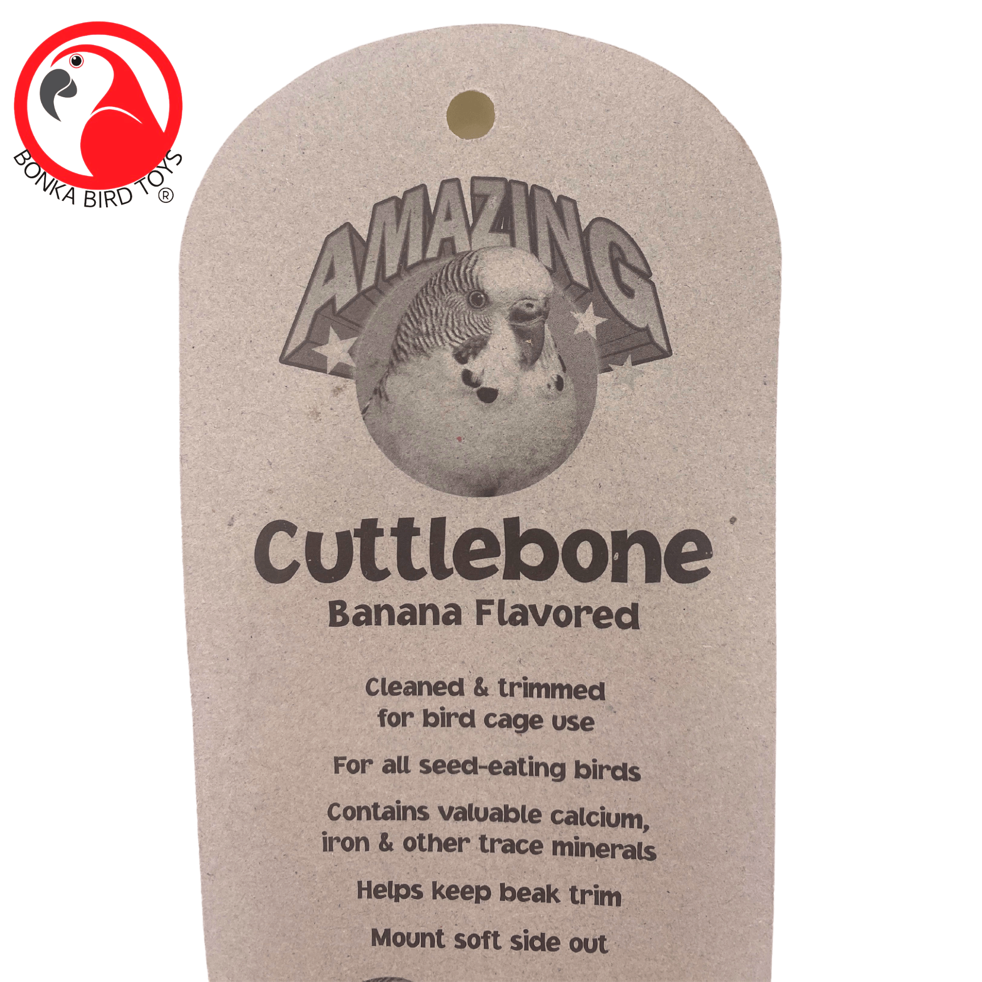 30006 Medium Cuttlebone Banana Flavor - Bonka Bird Toys