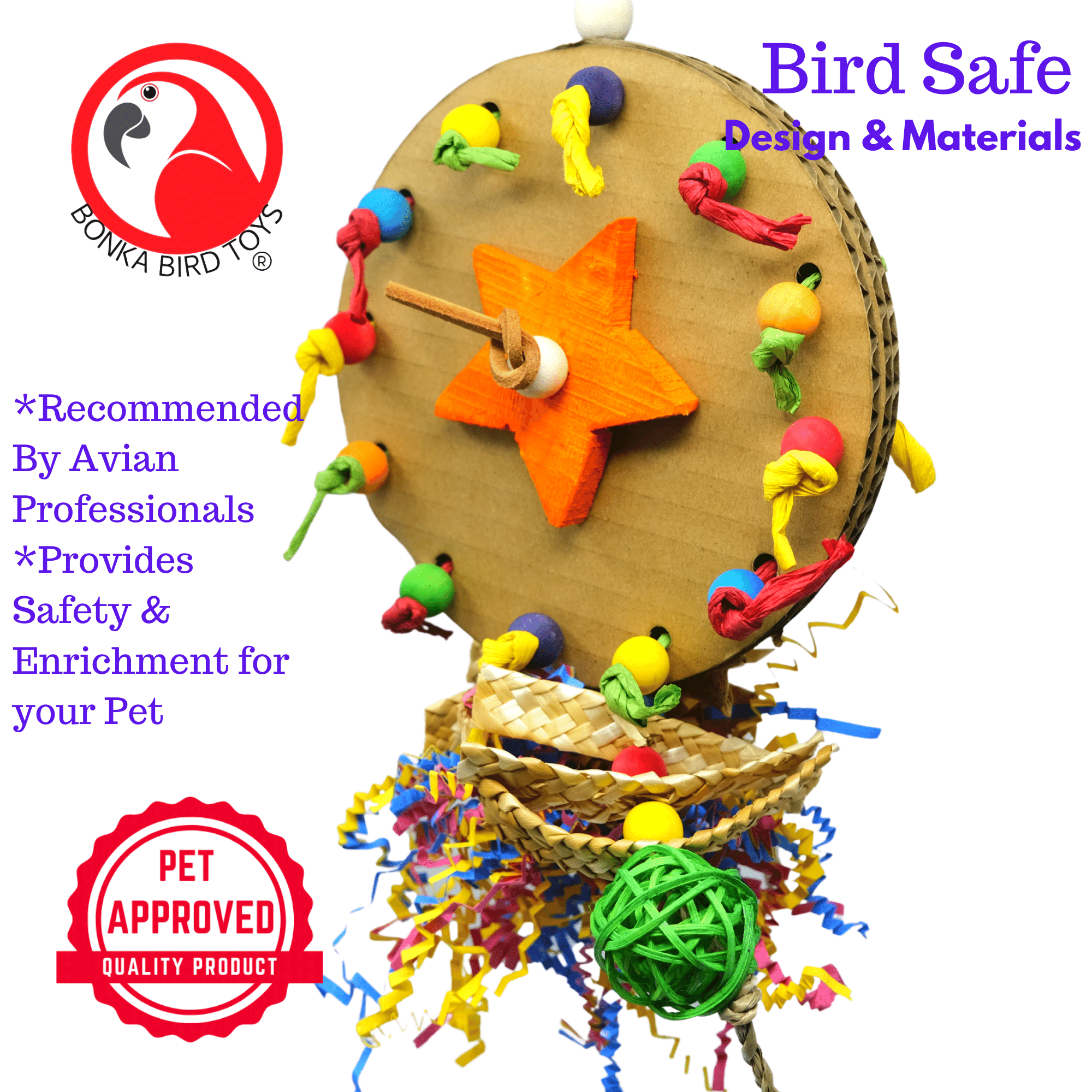 2614 Party Paddle - Bonka Bird Toys