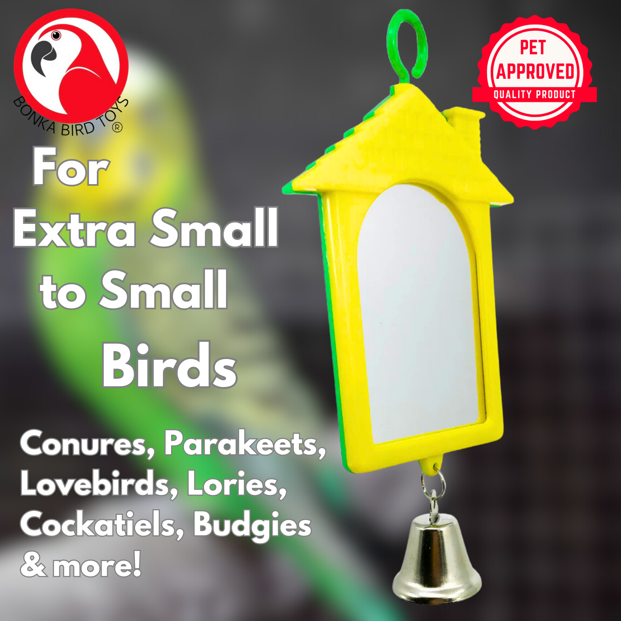 36414 House Mirror - Bonka Bird Toys
