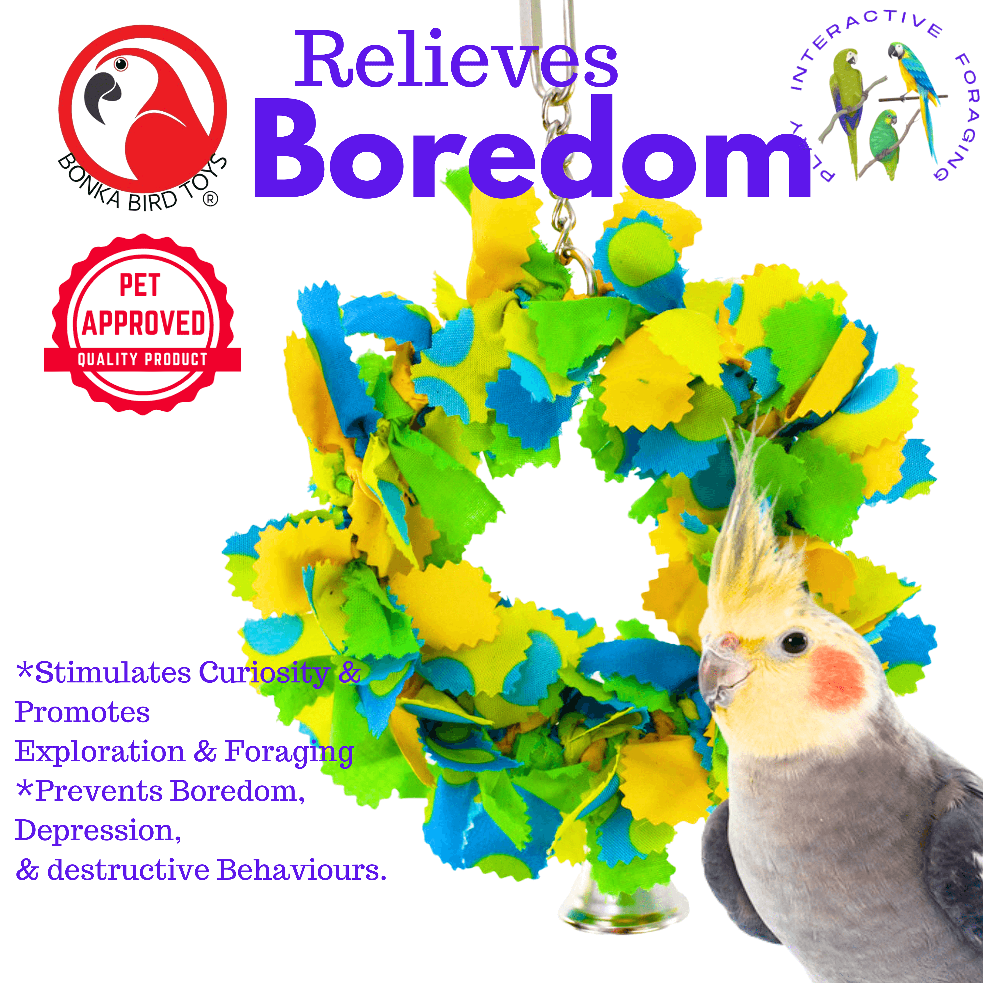 810 Small Bowtie Ring - Bonka Bird Toys