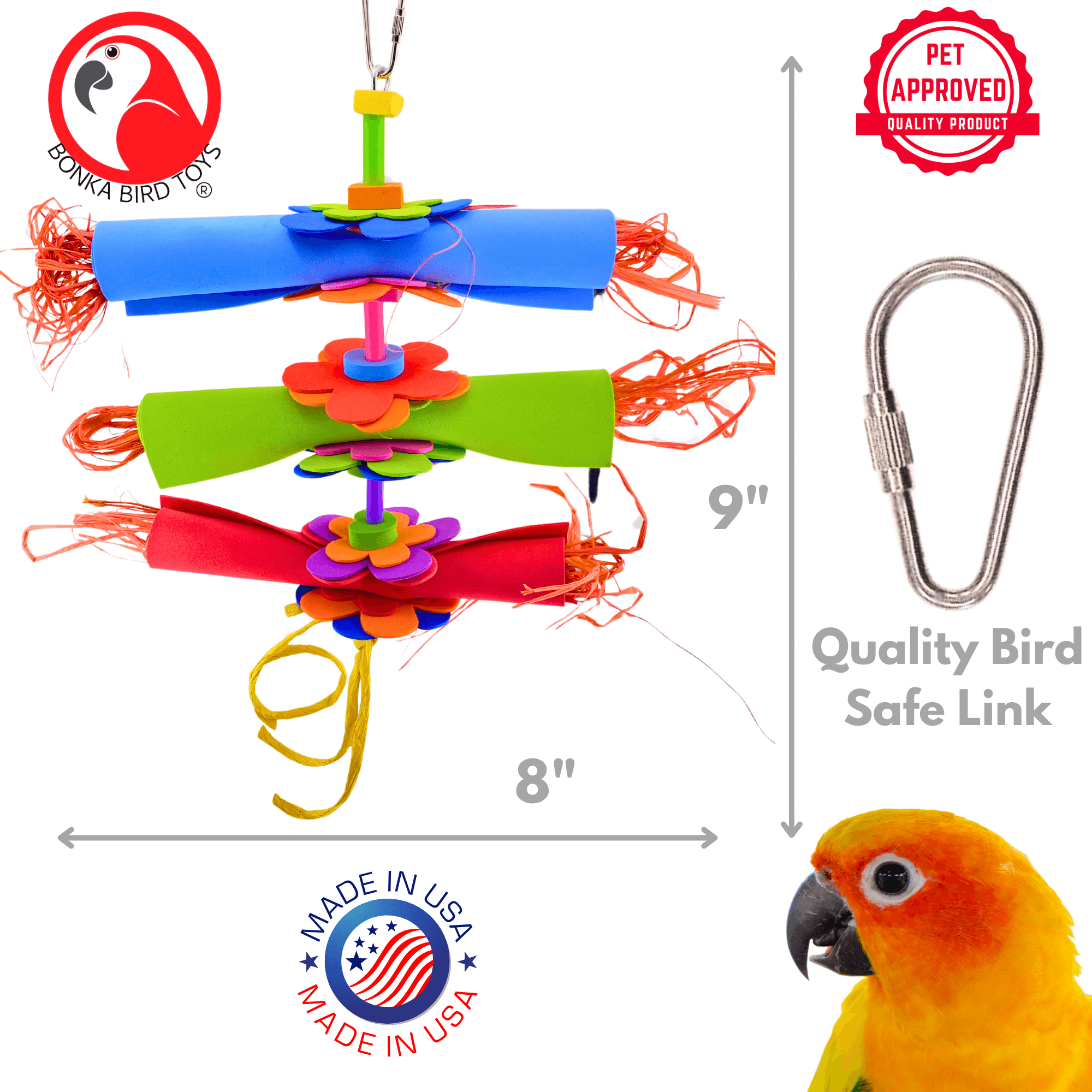 1112 Medium Foam Roller - Bonka Bird Toys