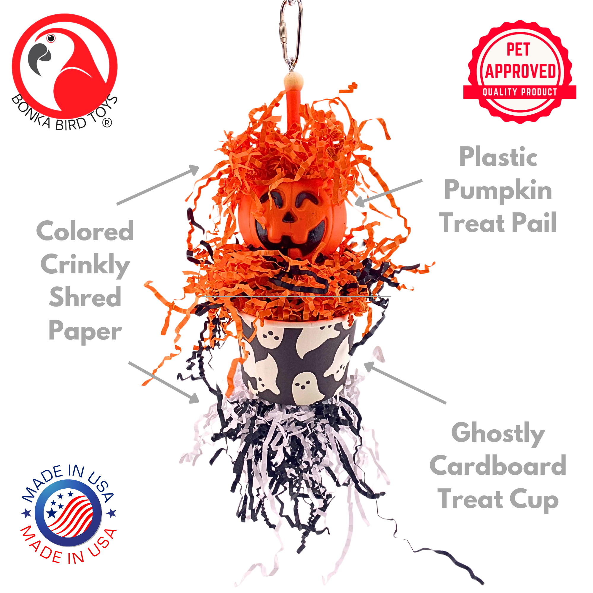 992 Pumpkin Ghost Party - Bonka Bird Toys